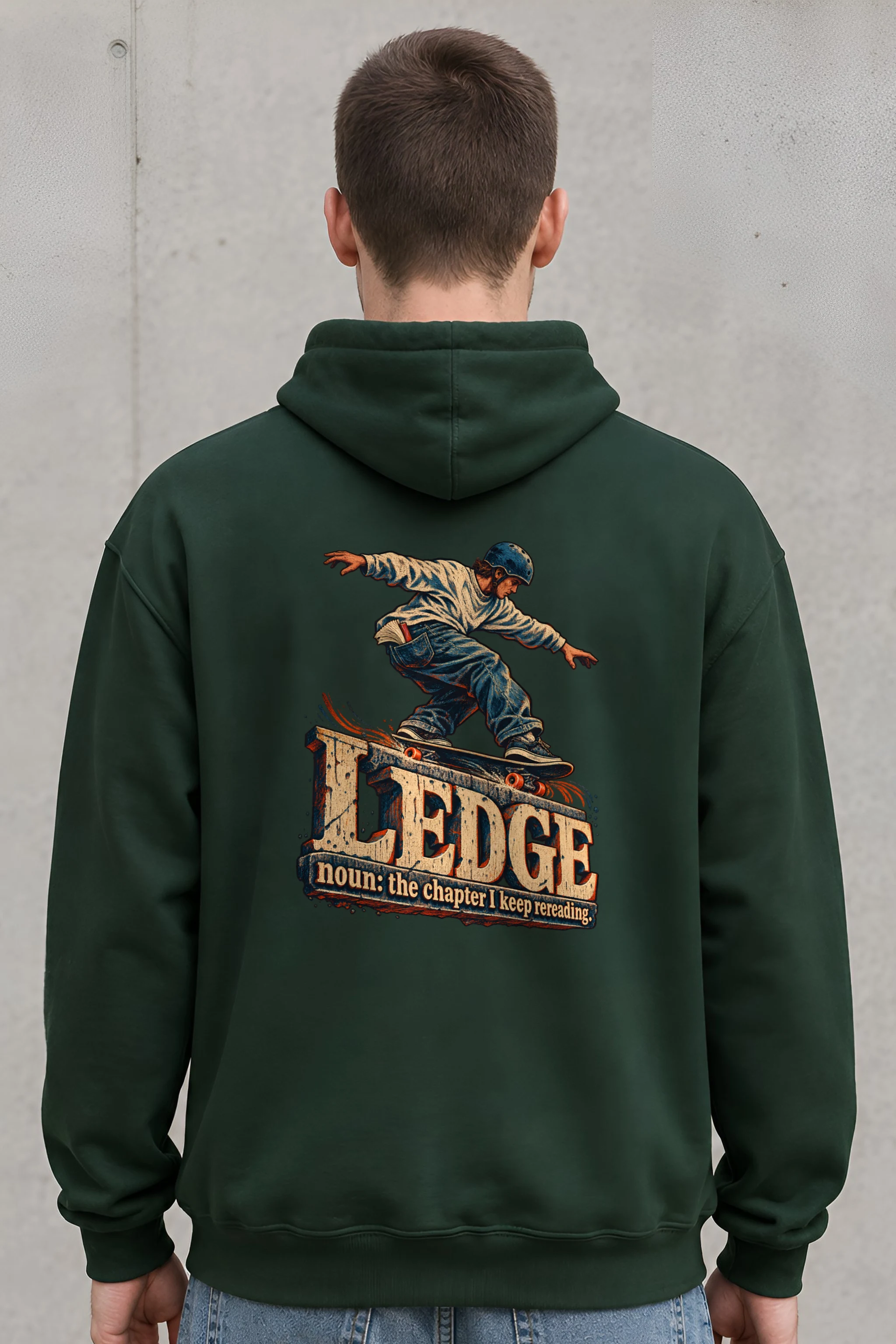 "Ledge Chapter I Keep Rereading" Unisex Pullover Hoodie