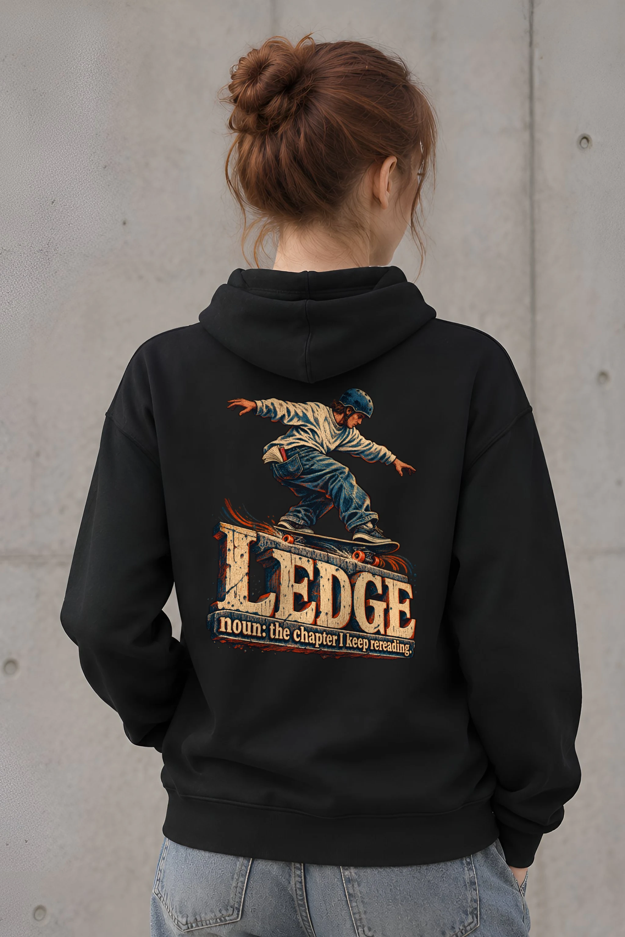 "Ledge Chapter I Keep Rereading" Unisex Pullover Hoodie