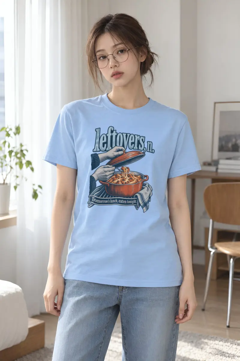 “leftovers, n.” Heavyweight Unisex Crewneck T-shirt