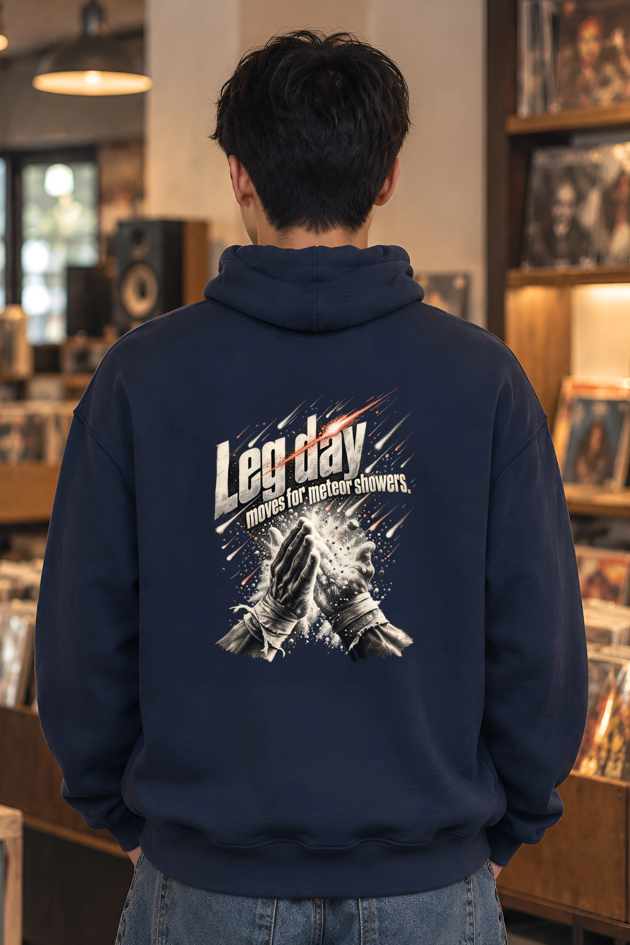 "Leg Day Meteor Showers" Unisex Pullover Hoodie