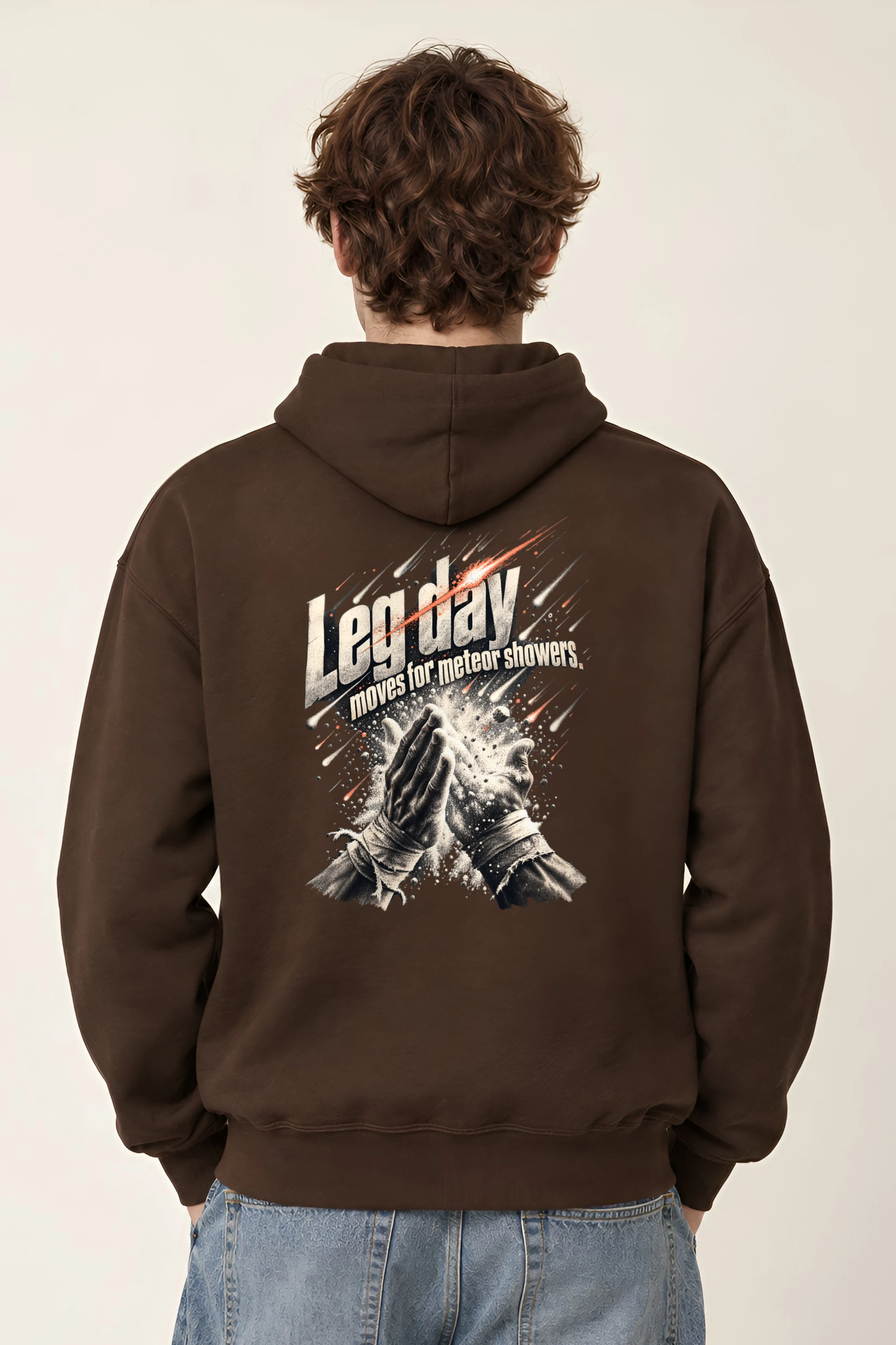 "Leg Day Meteor Showers" Unisex Pullover Hoodie