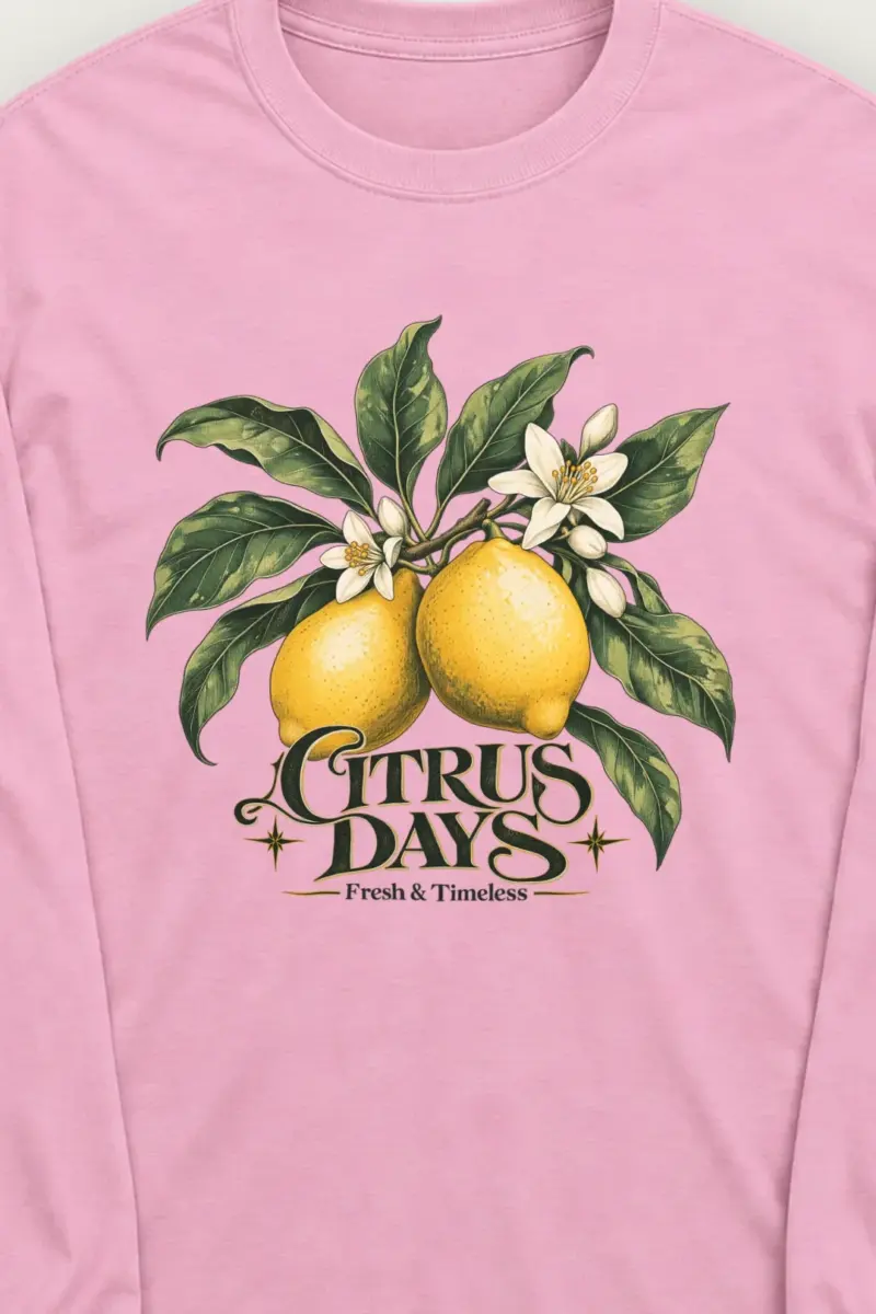 "Lemon Herbarium" Unisex Longsleeve T-shirt
