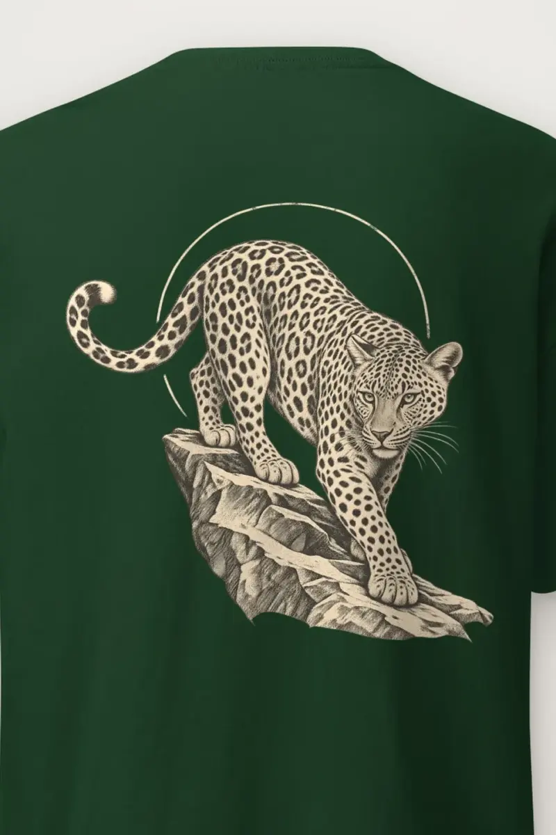 "Leopard Ledge" Heavyweight Unisex Crewneck T-shirt