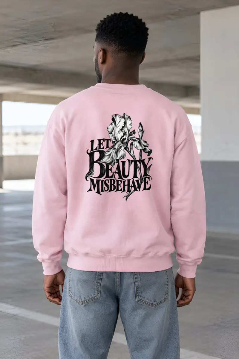 “Let Beauty Misbehave” Heavy Blend Unisex Crewneck Sweatshirt