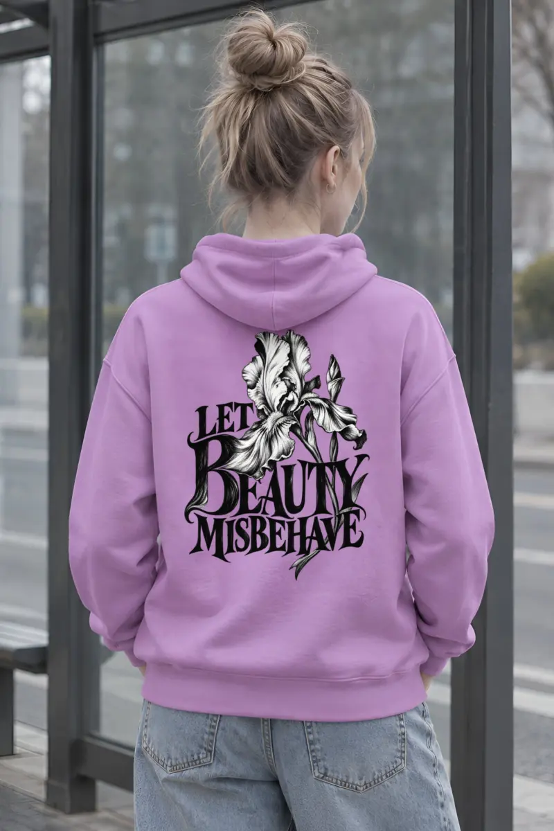 “Let Beauty Misbehave” Heavy Blend Unisex Pullover Hoodie
