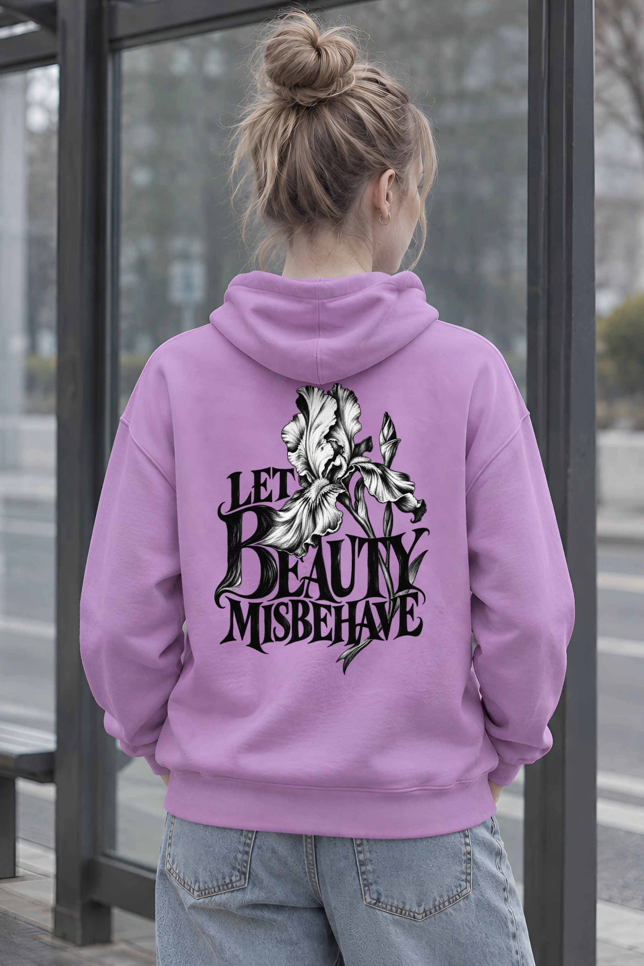 "Let Beauty Misbehave" Heavy Blend Unisex Pullover Hoodie