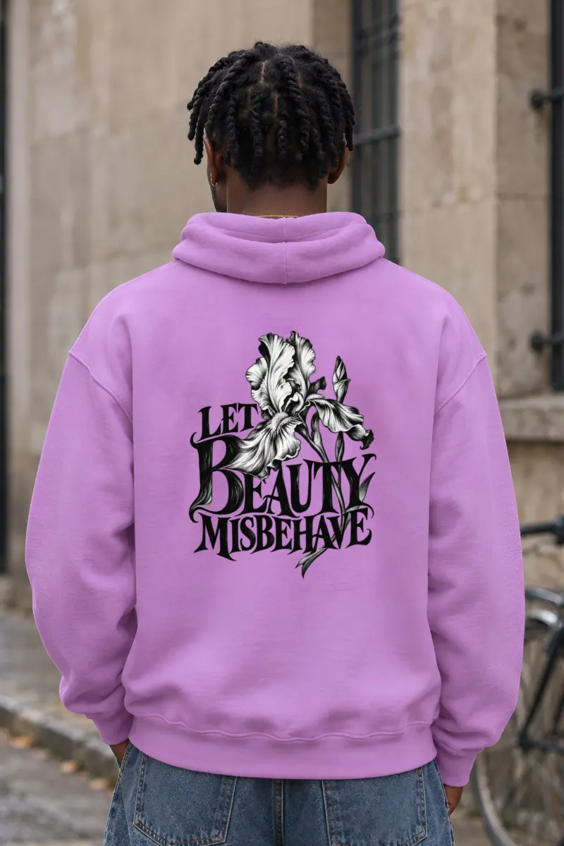 "Let Beauty Misbehave" Heavy Blend Unisex Pullover Hoodie