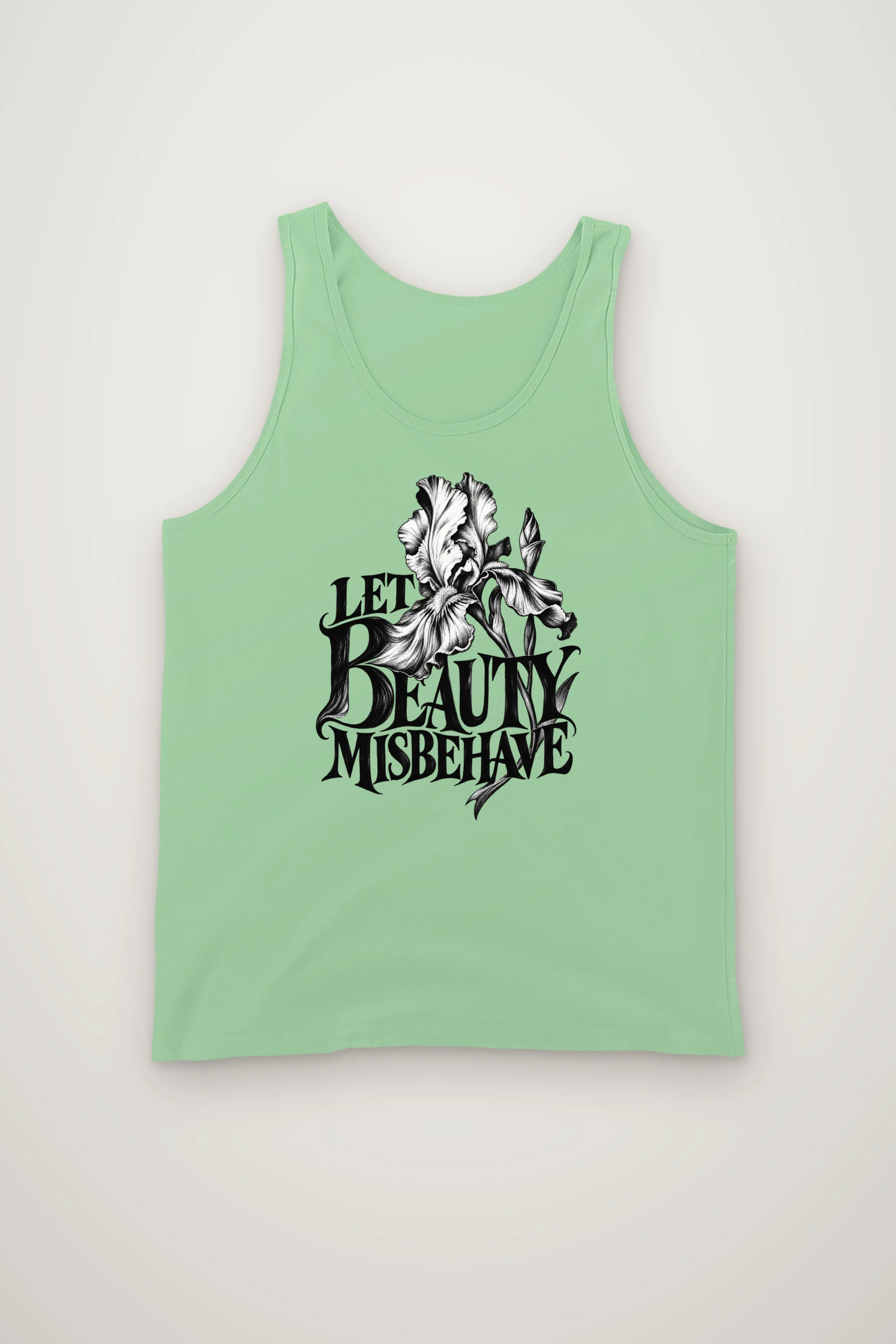 "Let Beauty Misbehave" Unisex Jersey Tank