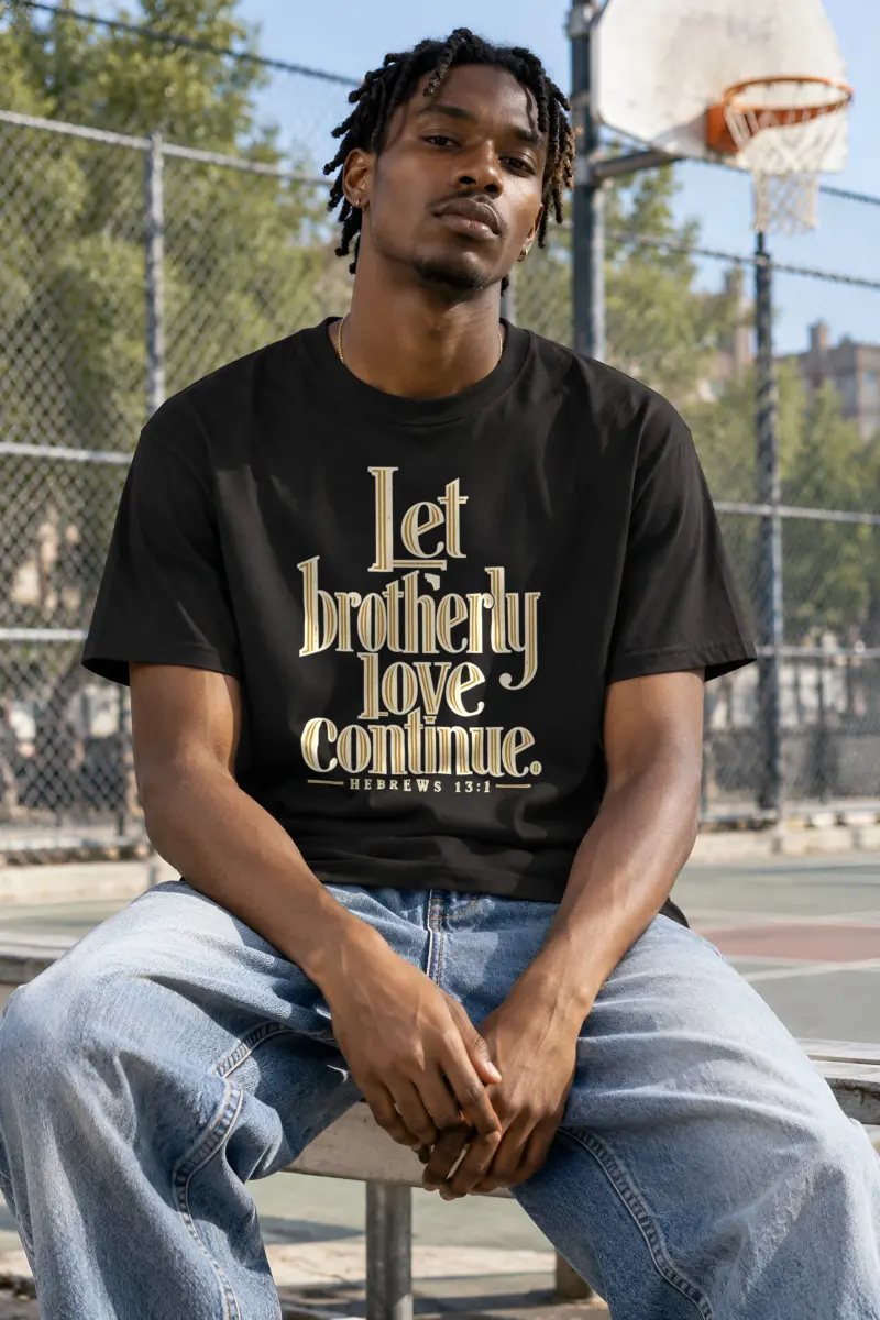 "Let Brotherly Love Continue" Heavyweight Unisex Crewneck T-shirt