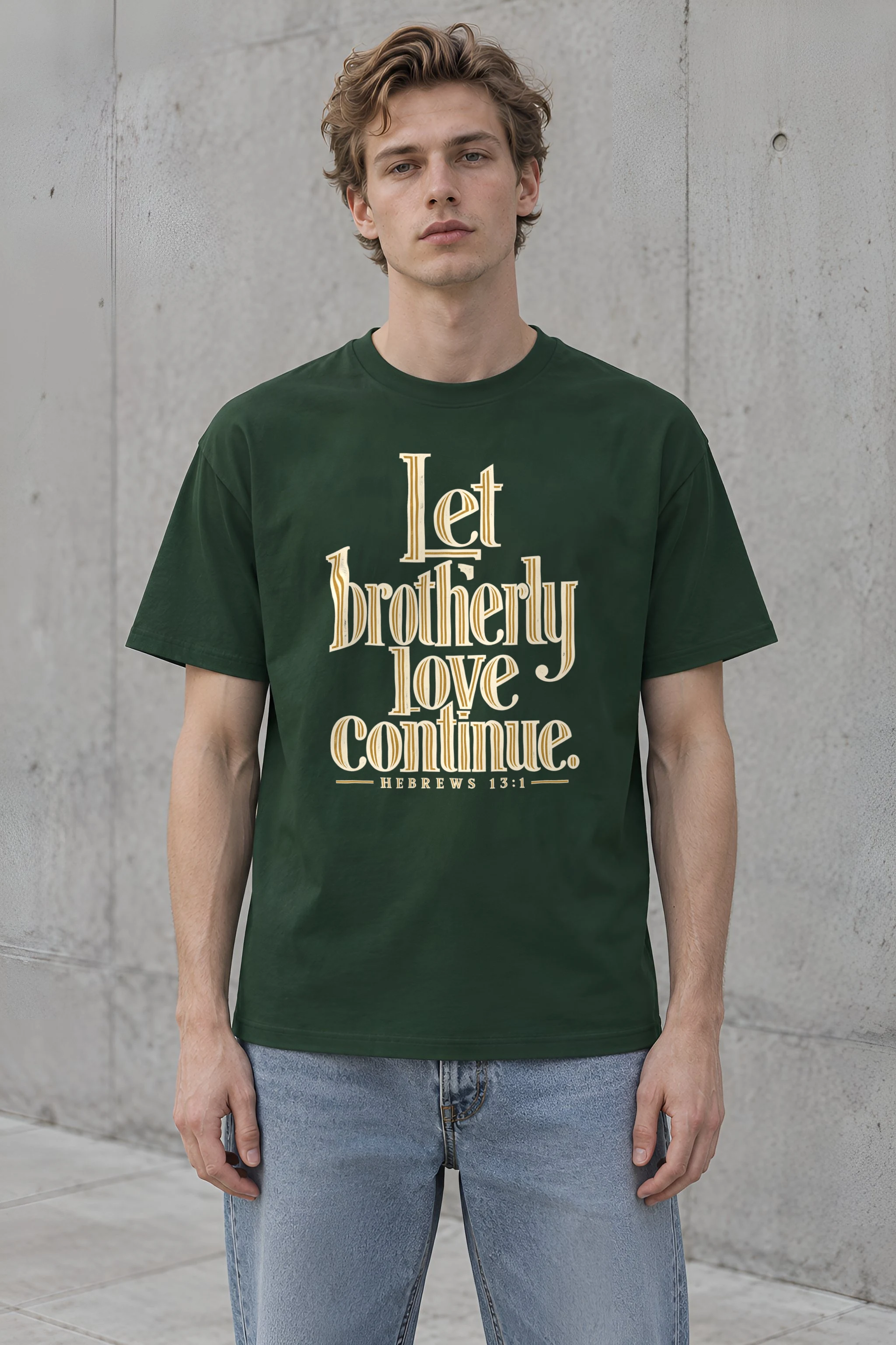 "Let Brotherly Love Continue" Heavyweight Unisex Crewneck T-shirt