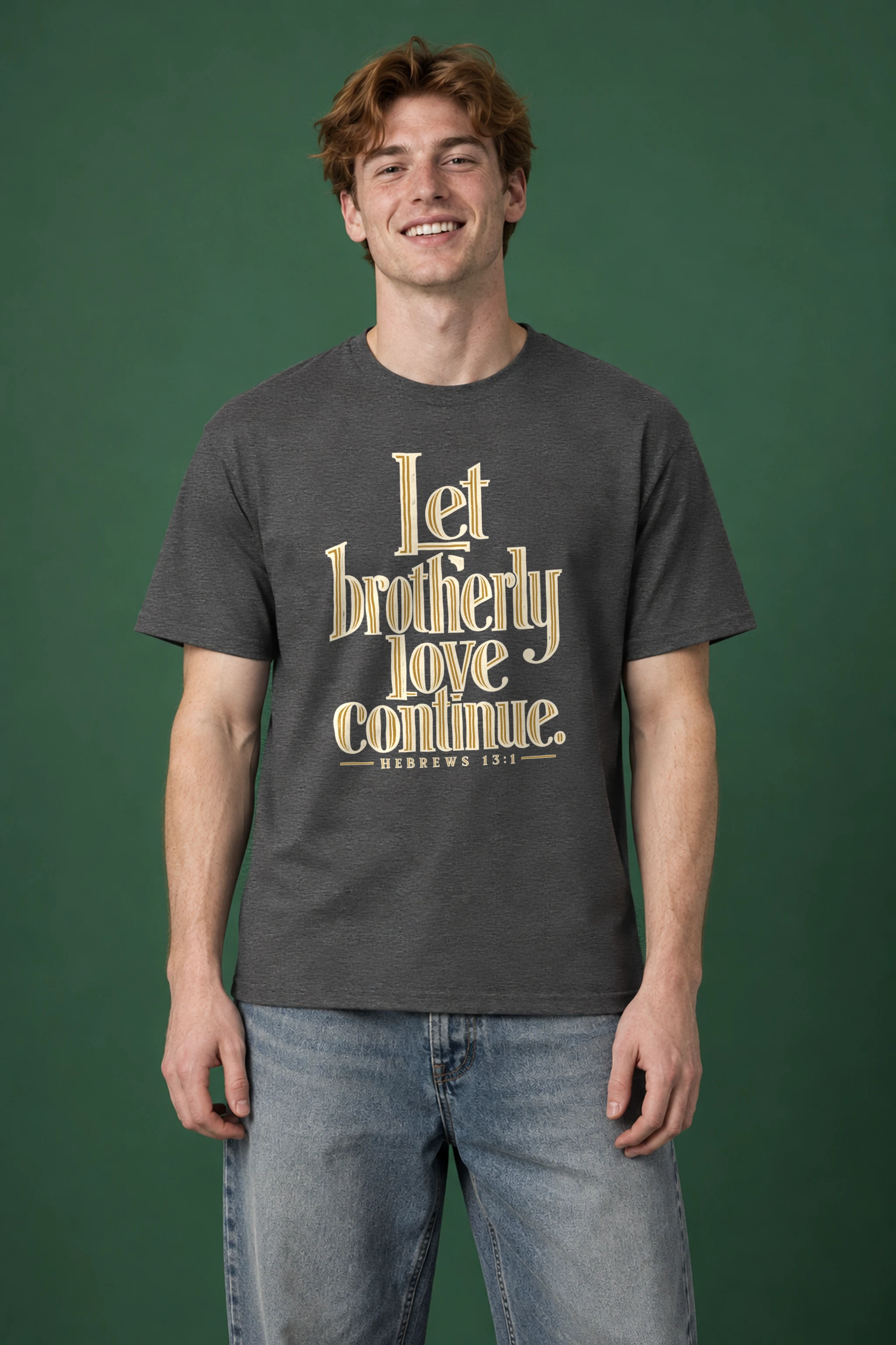 "Let Brotherly Love Continue" Heavyweight Unisex Crewneck T-shirt