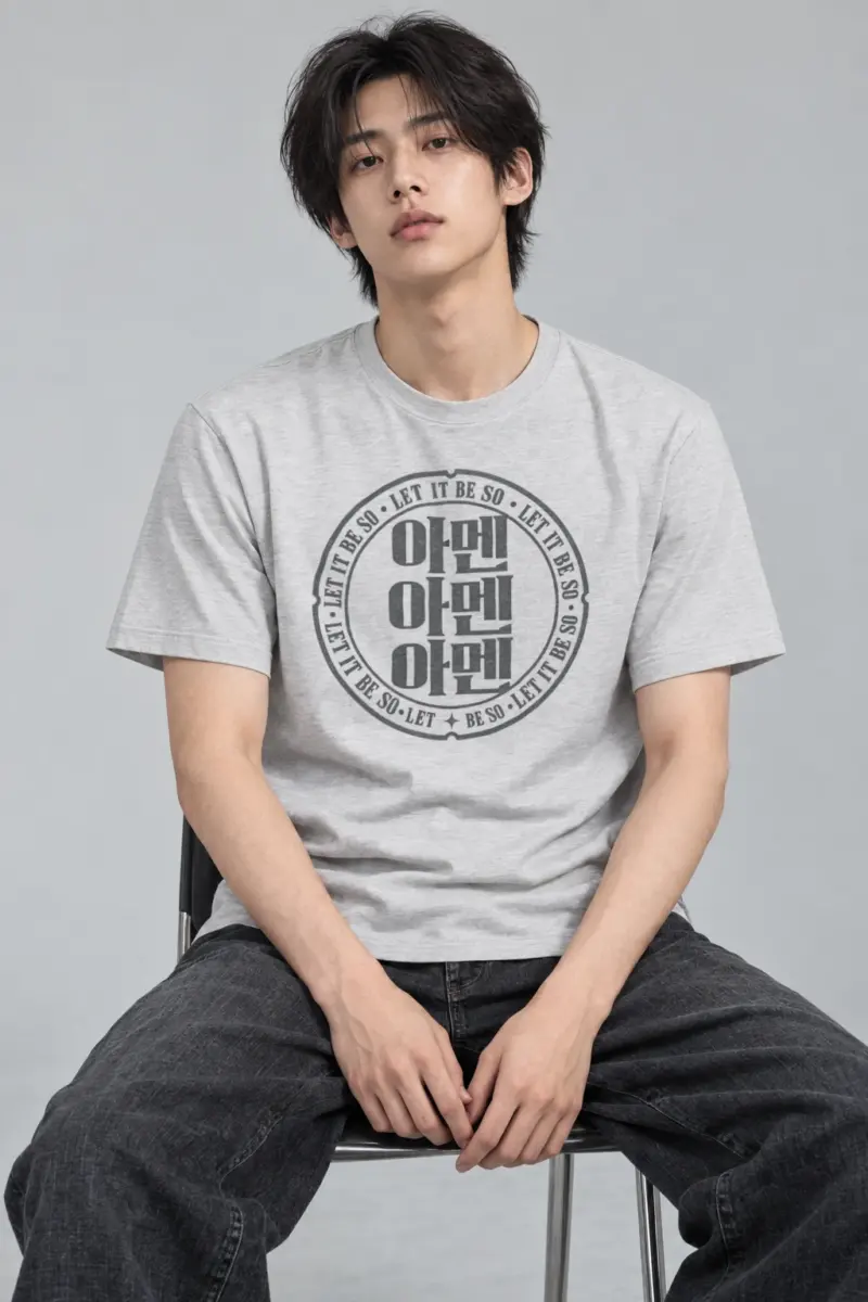 "Let It Be So Amen" Heavyweight Unisex Crewneck T-shirt