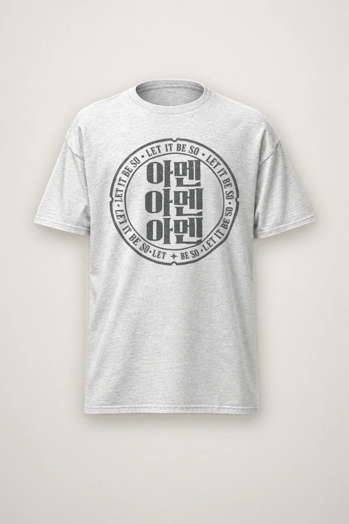 "Let It Be So Amen" Heavyweight Unisex Crewneck T-shirt