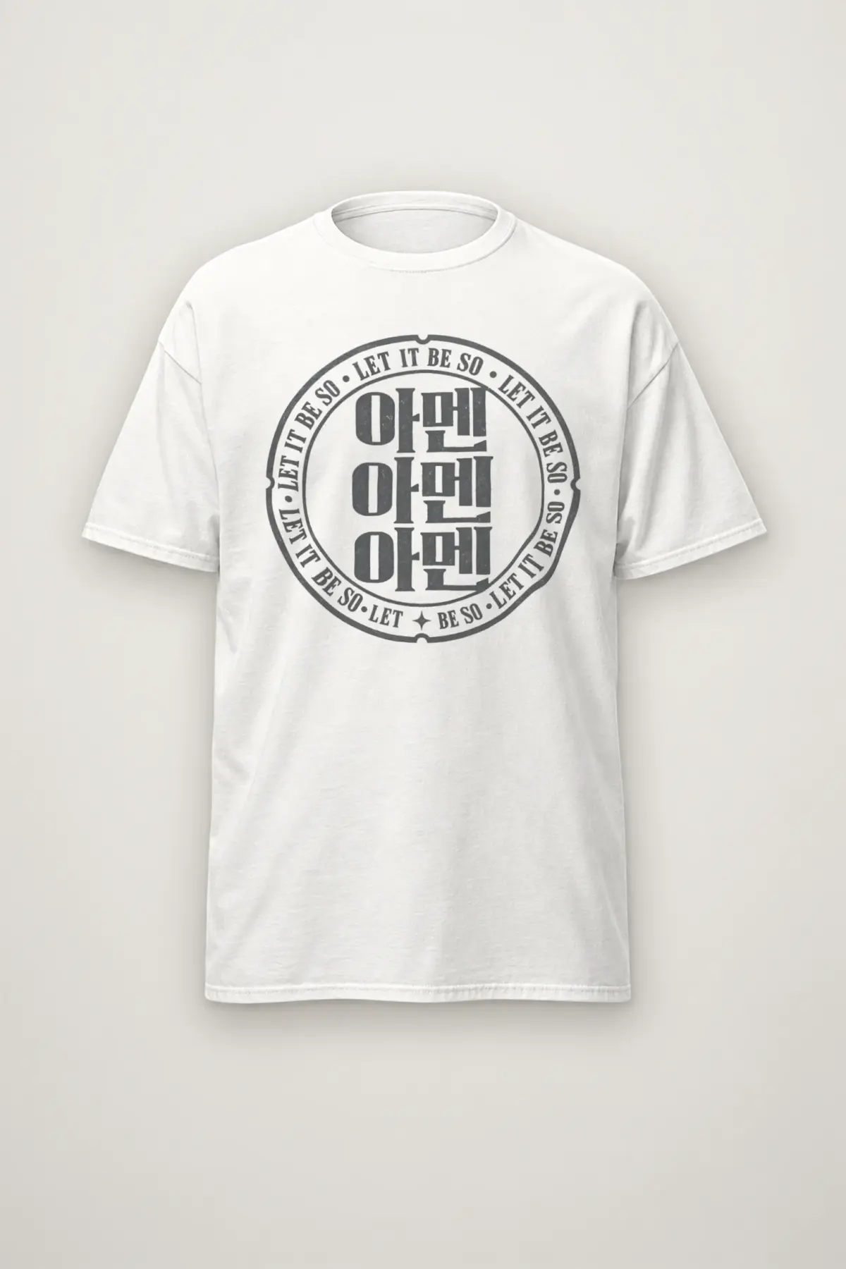 "Let It Be So Amen" Heavyweight Unisex Crewneck T-shirt