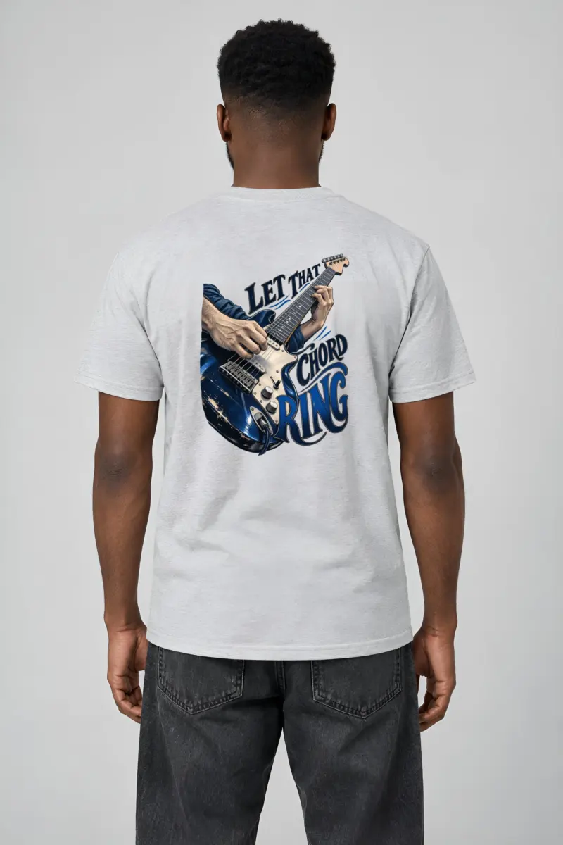 “Let That Chord Ring” Heavyweight Unisex Crewneck T-shirt