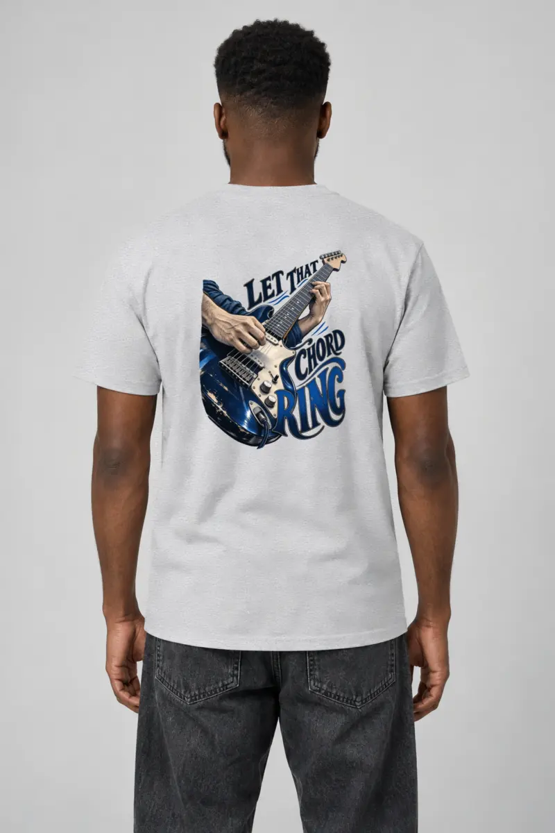 "Let That Chord Ring" Heavyweight Unisex Crewneck T-shirt