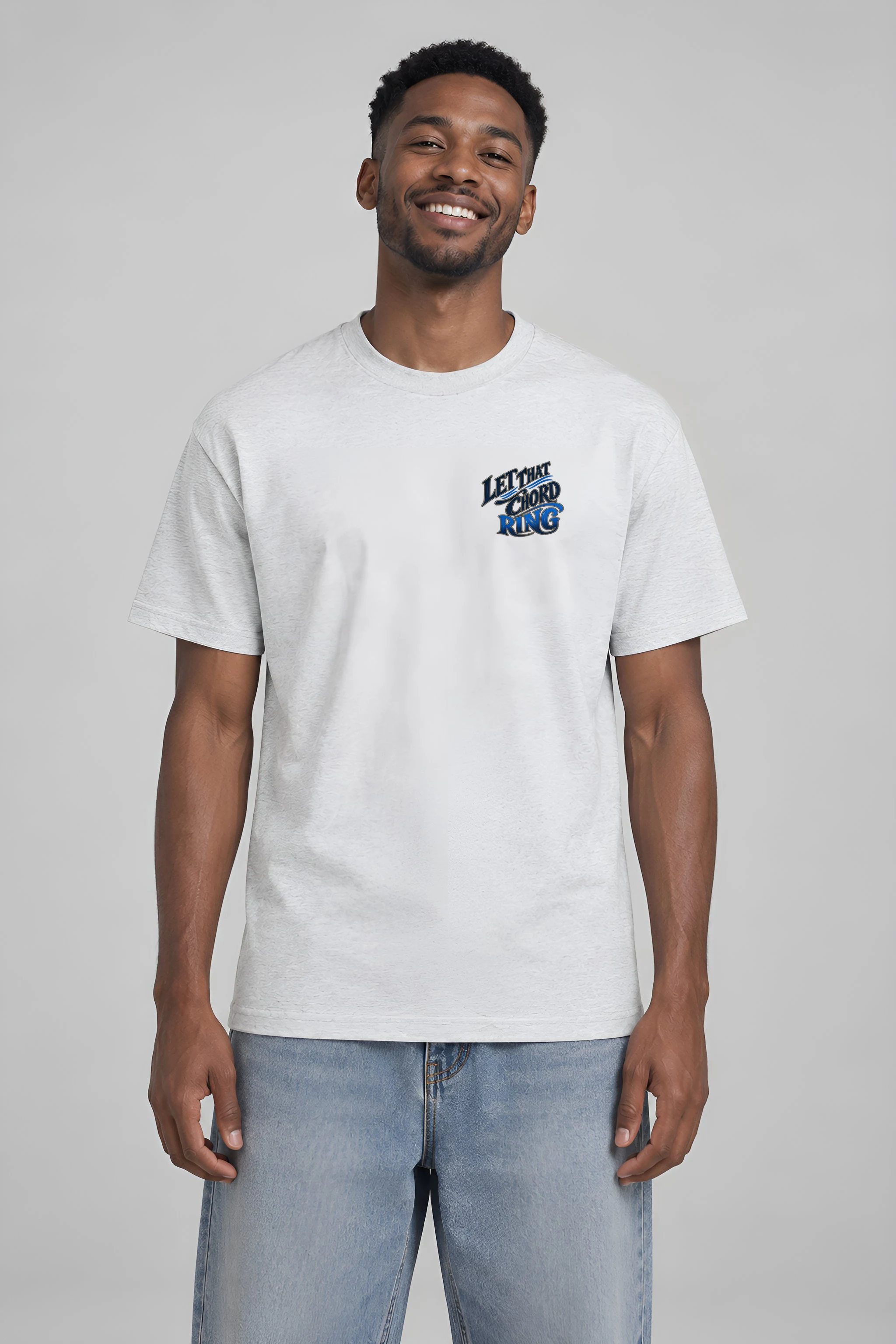 "Let That Chord Ring" Heavyweight Unisex Crewneck T-shirt