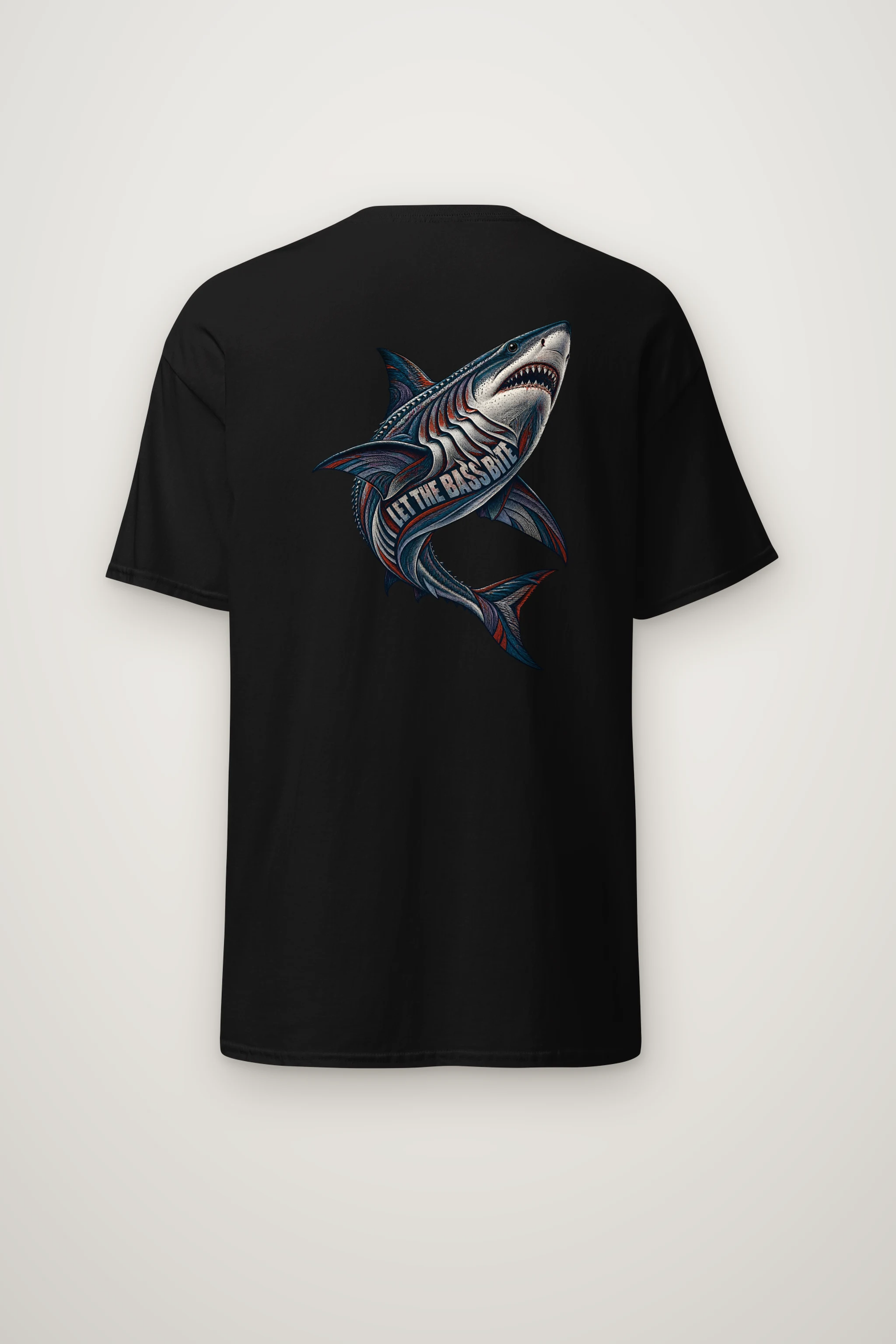 "Let the Bass Bite" Heavyweight Unisex Crewneck T-shirt