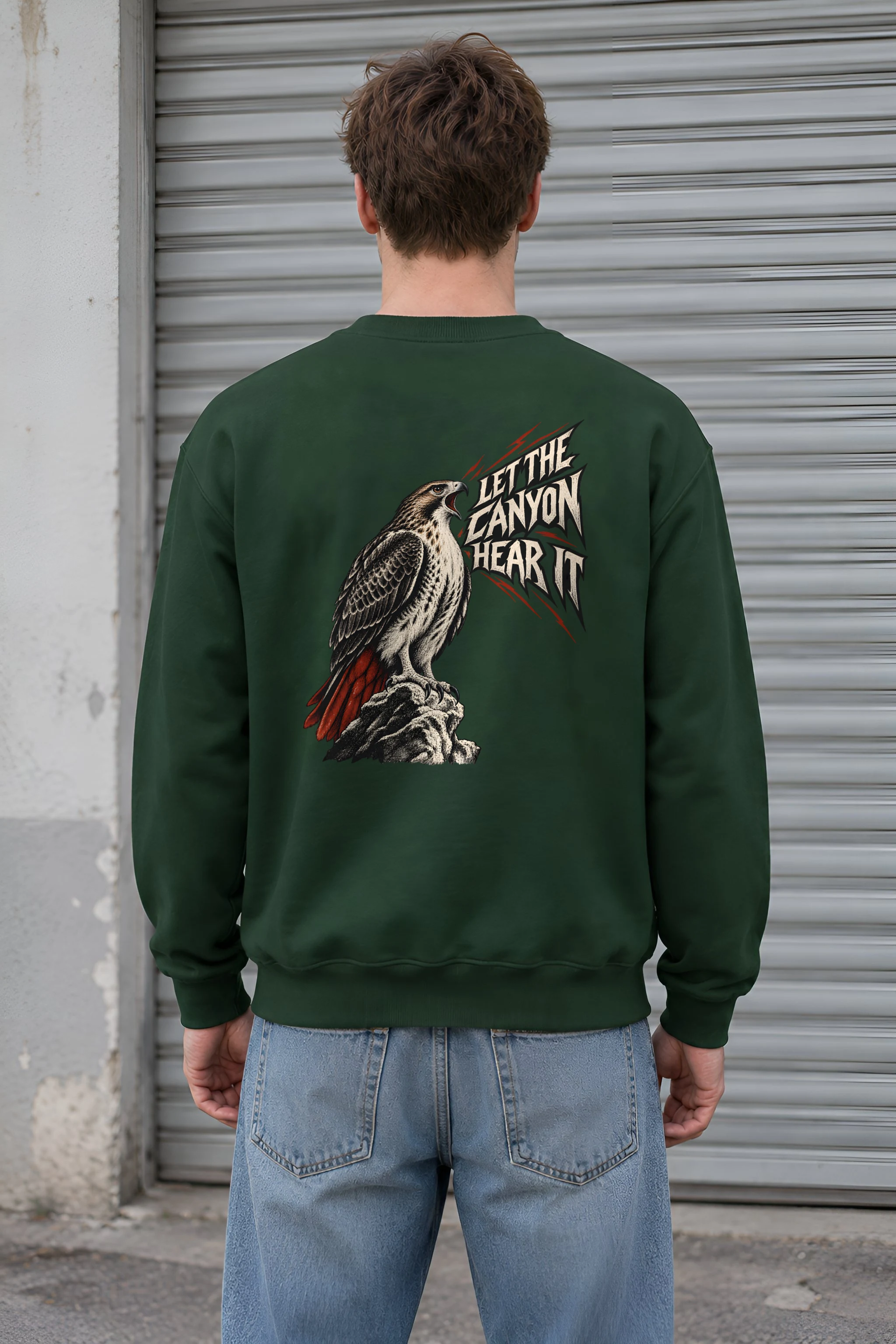 "Let the Canyon Hear It" Heavy Blend Unisex Crewneck Sweatshirt
