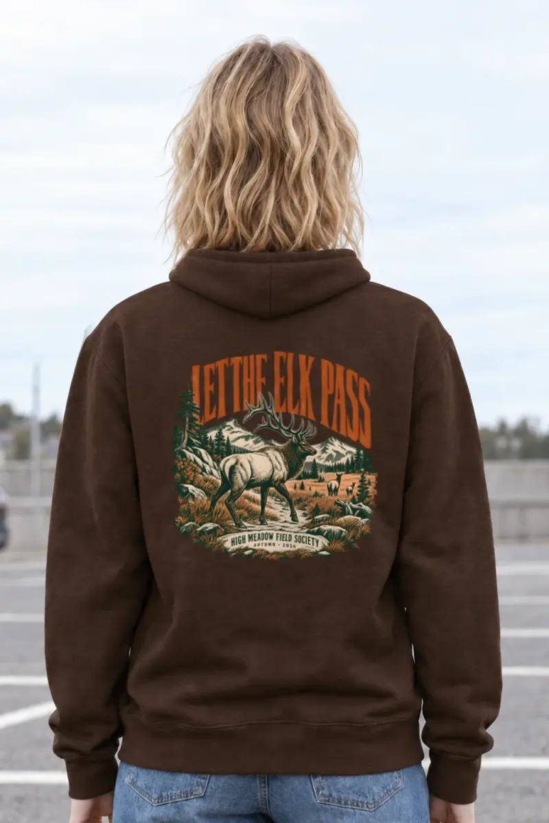 "Let the Elk Pass" Heavy Blend Unisex Pullover Hoodie