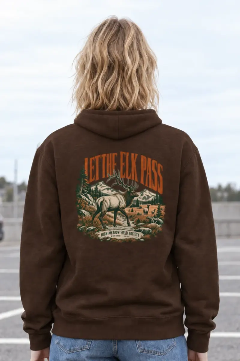 "Let the Elk Pass" Heavy Blend Unisex Pullover Hoodie