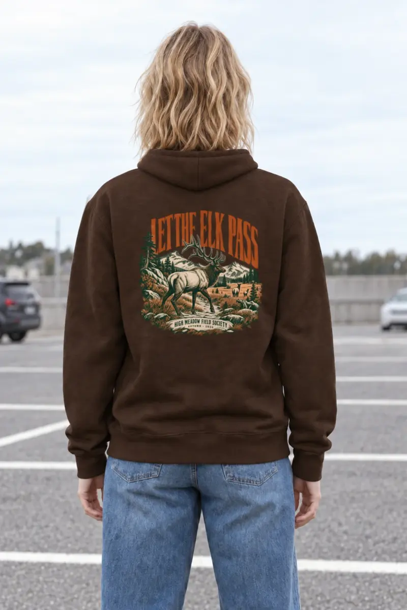 “Let the Elk Pass” Heavy Blend Unisex Pullover Hoodie
