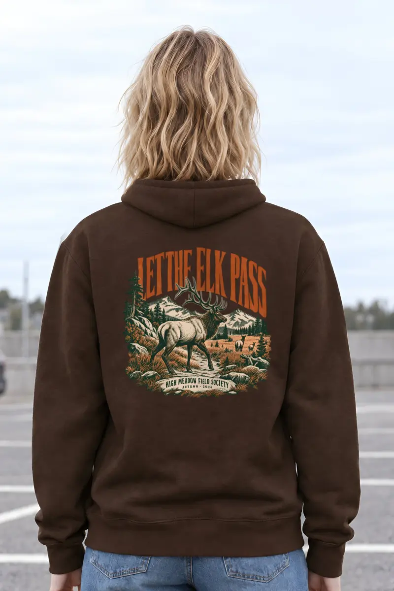 "Let the Elk Pass" Heavy Blend Unisex Pullover Hoodie