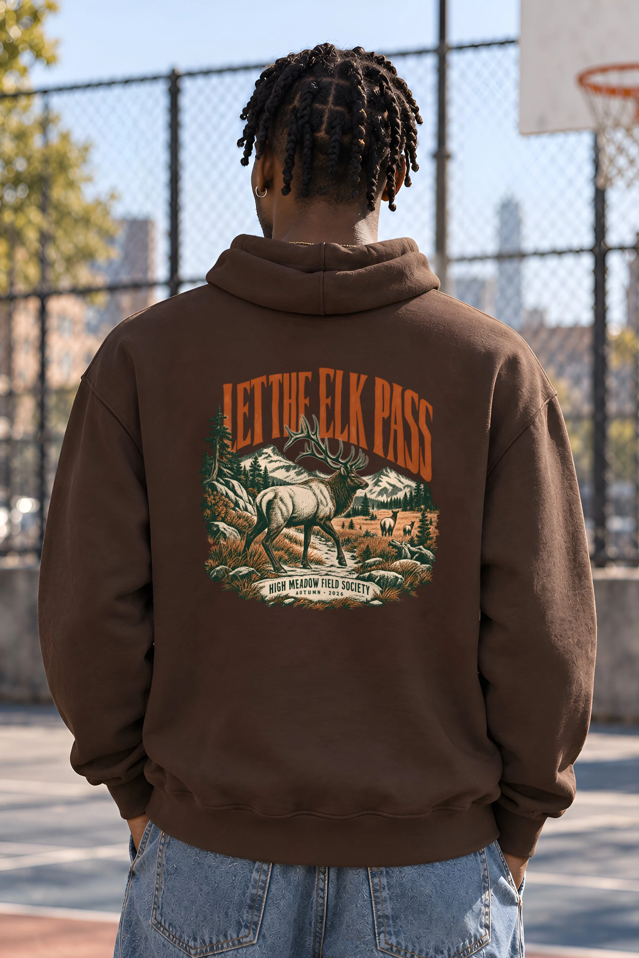 "Let the Elk Pass" Heavy Blend Unisex Pullover Hoodie