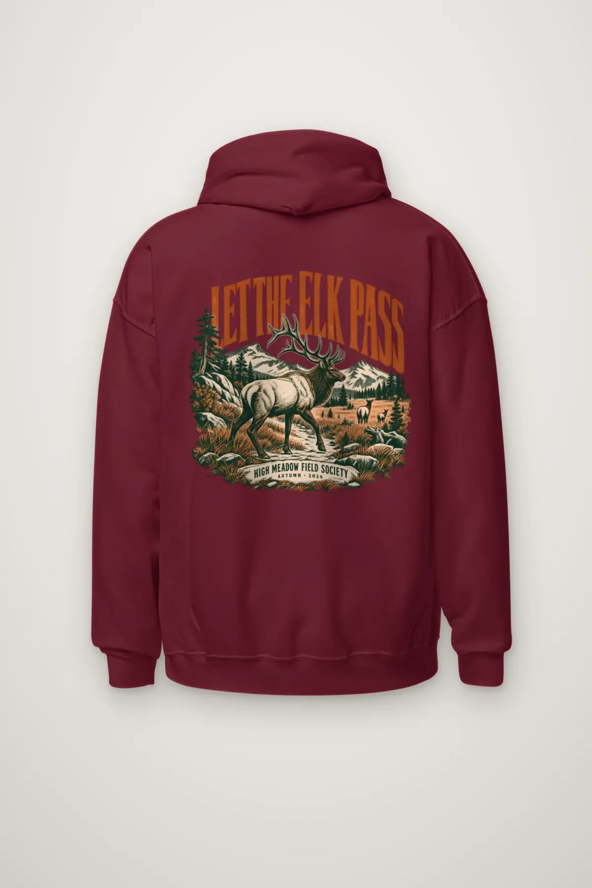 "Let the Elk Pass" Heavy Blend Unisex Pullover Hoodie