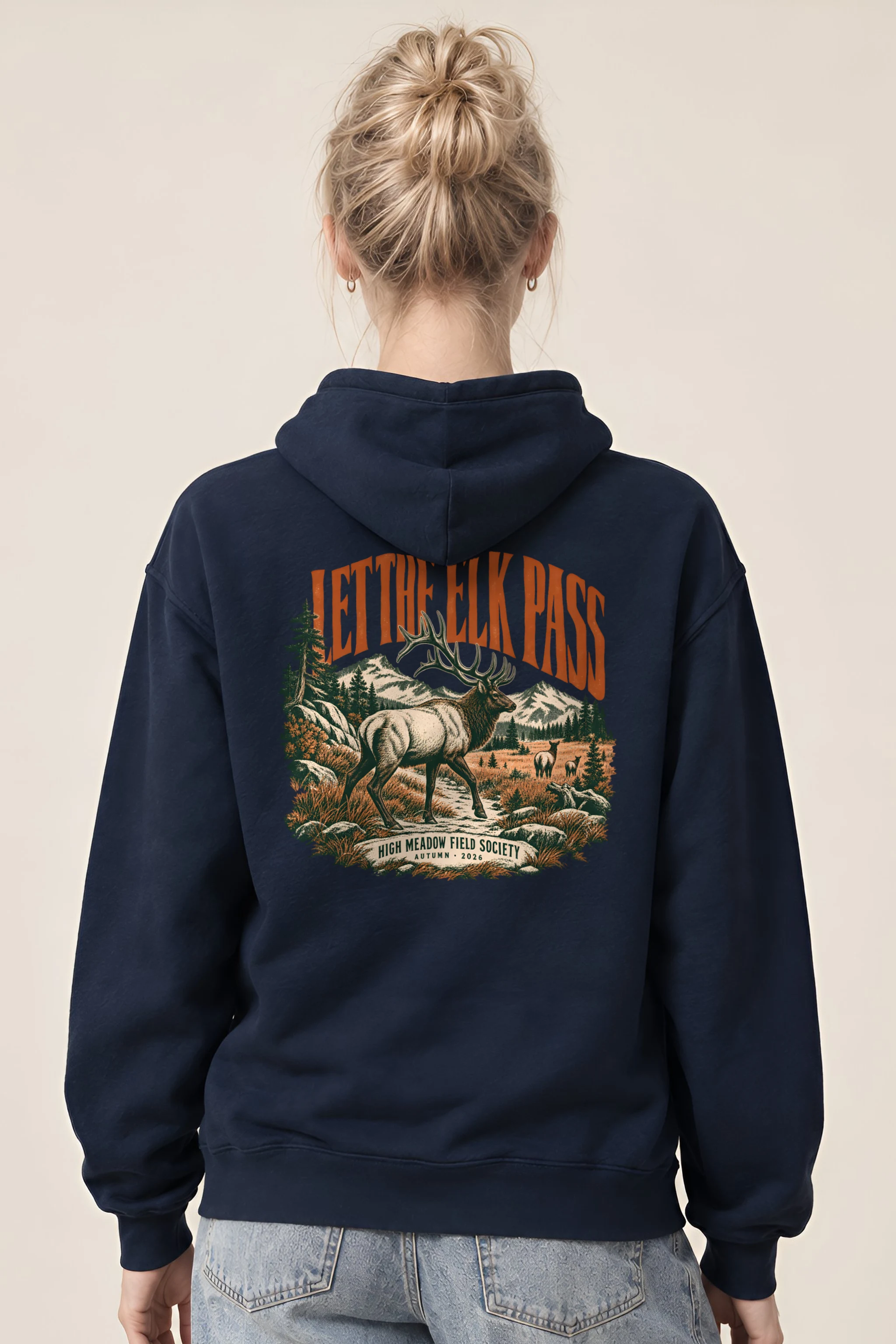 "Let the Elk Pass" Heavy Blend Unisex Pullover Hoodie