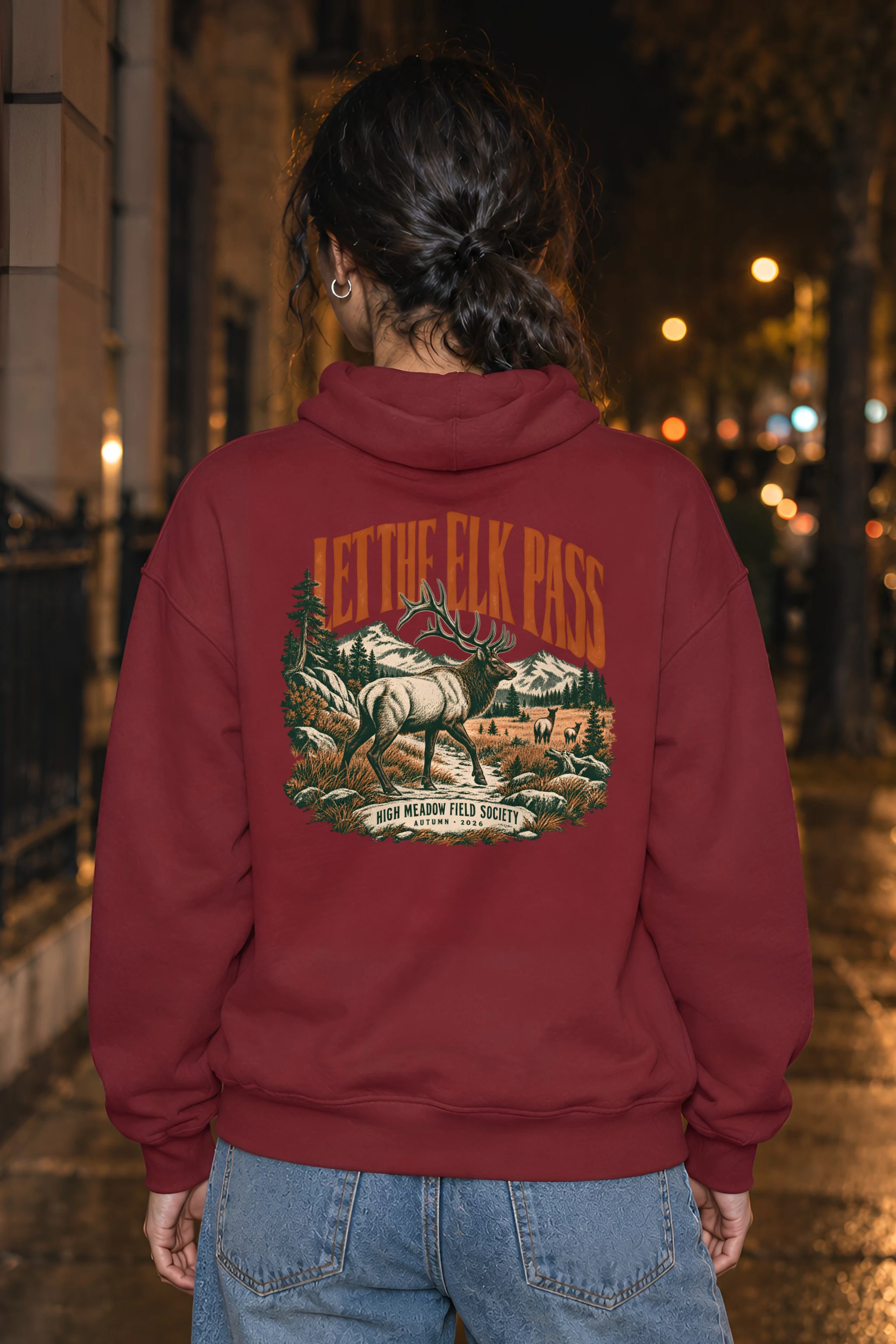 "Let the Elk Pass" Heavy Blend Unisex Pullover Hoodie