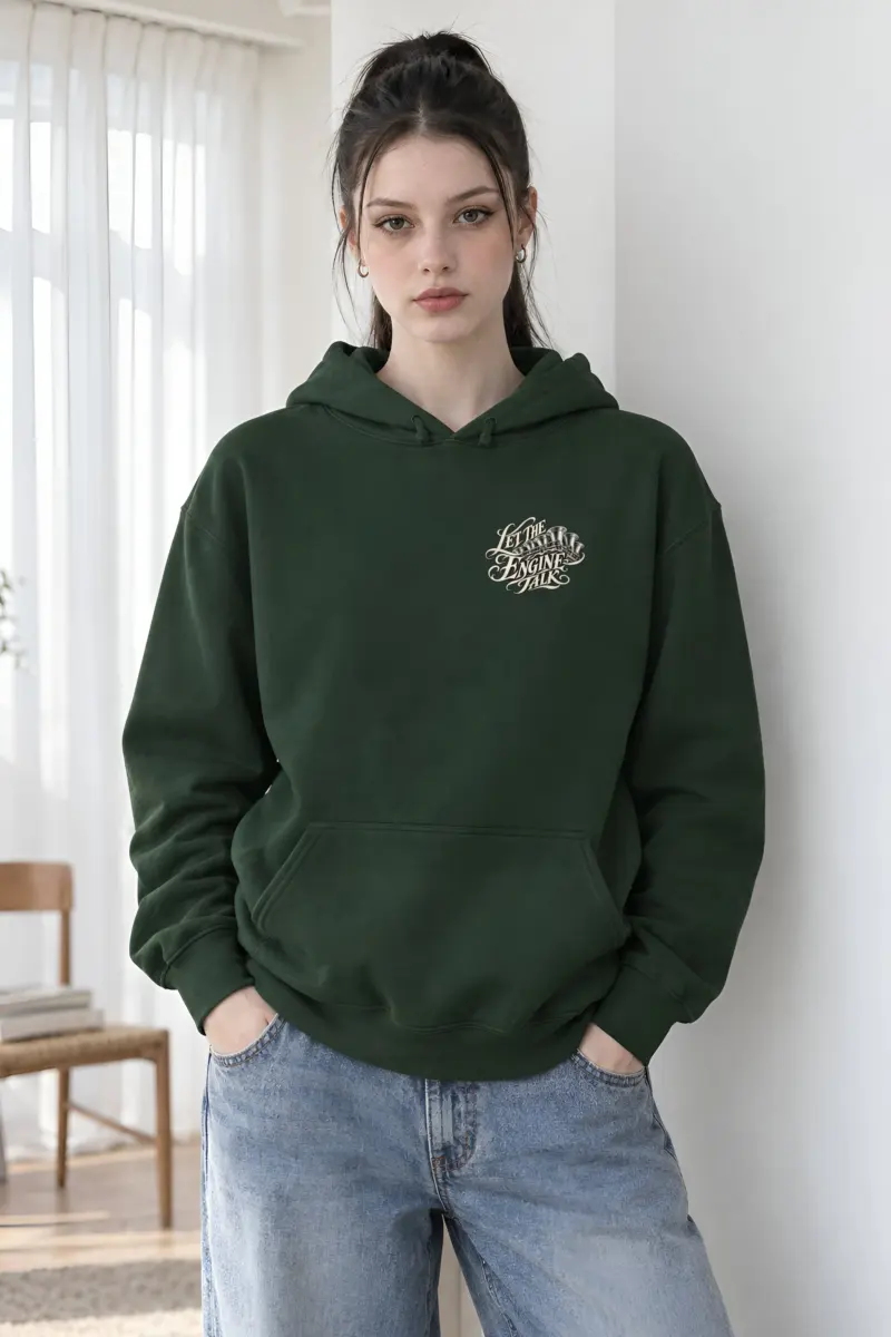 "Let the Engine Talk" Heavy Blend Unisex Pullover Hoodie