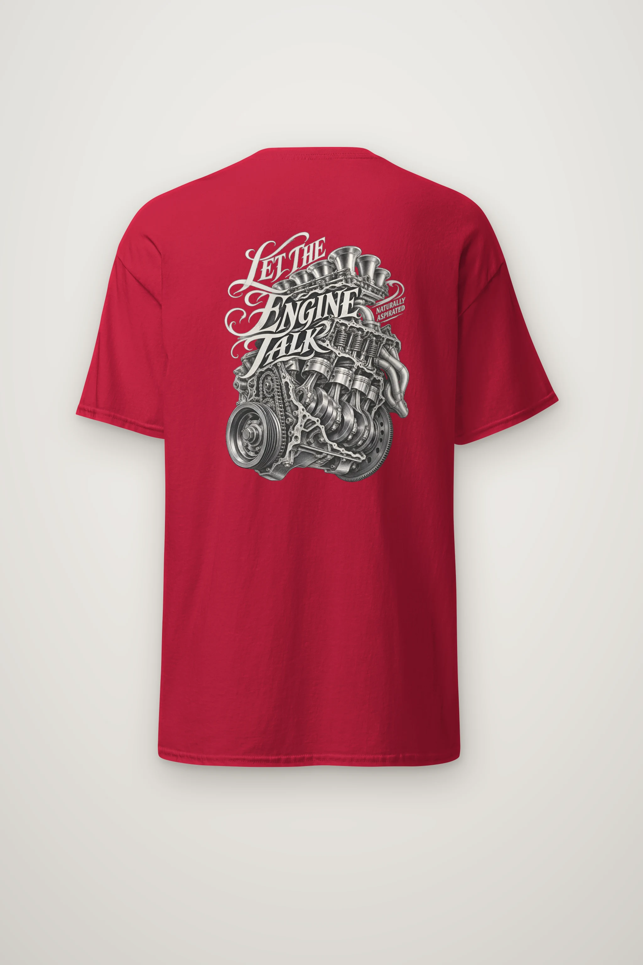 "Let the Engine Talk" Heavyweight Unisex Crewneck T-shirt
