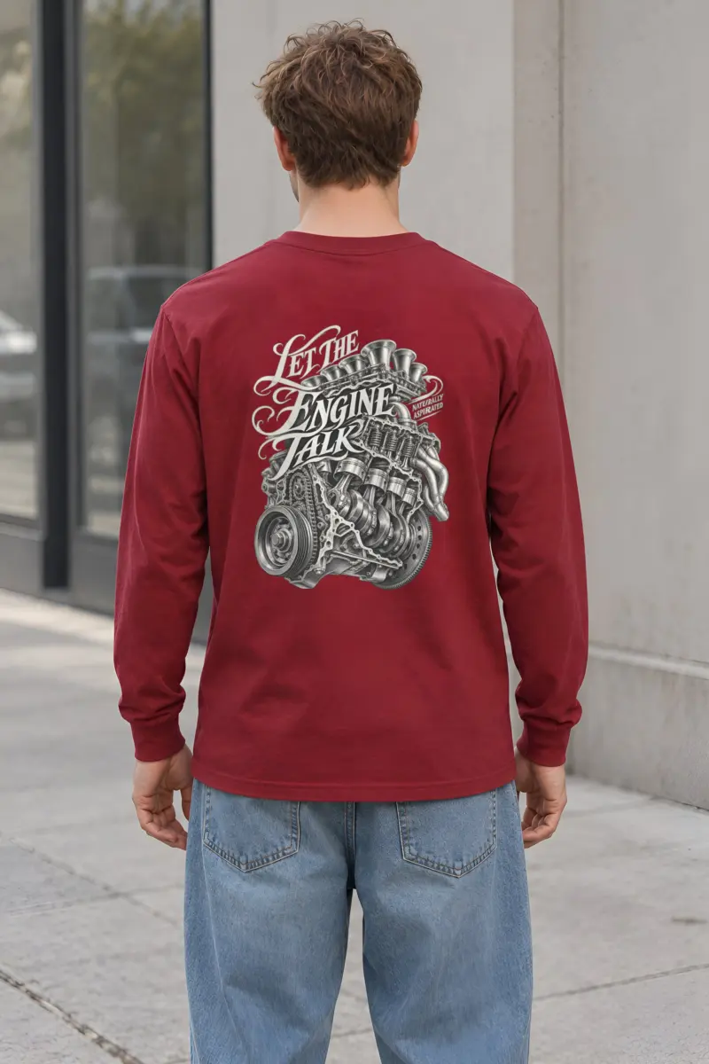 “Let the Engine Talk” Unisex Longsleeve T-shirt
