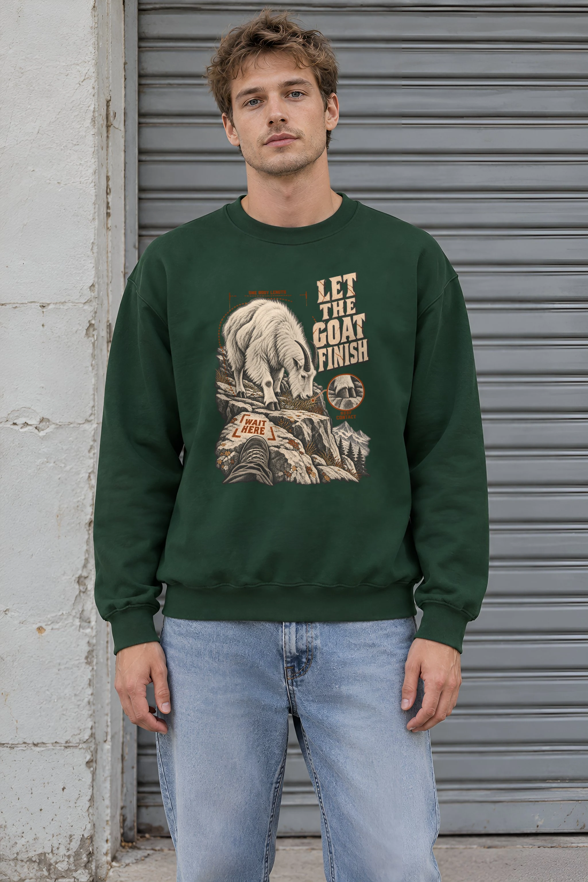 "Let the Goat Finish" 1 Crewneck Sweatshirt