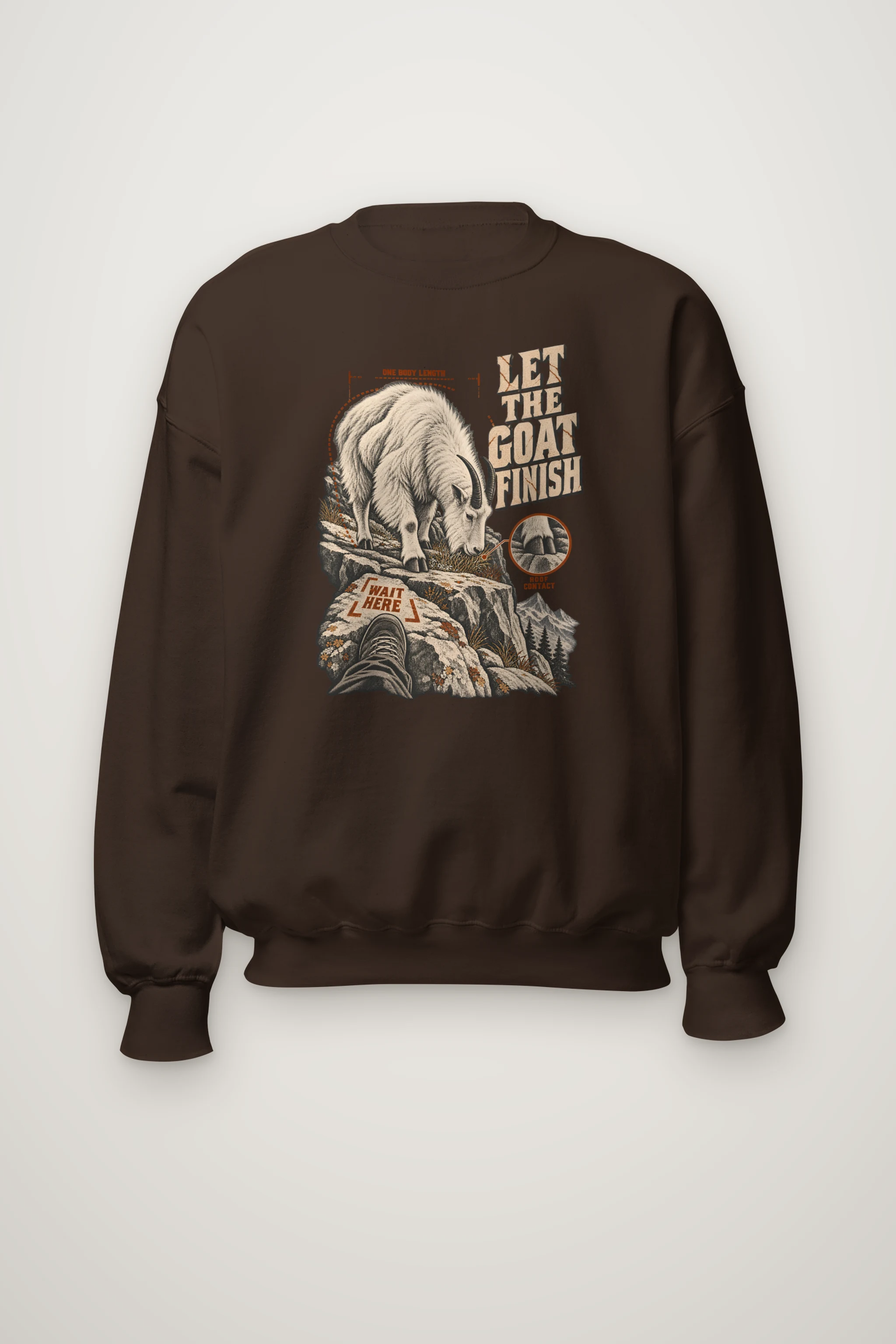 "Let the Goat Finish" Heavy Blend Unisex Crewneck Sweatshirt