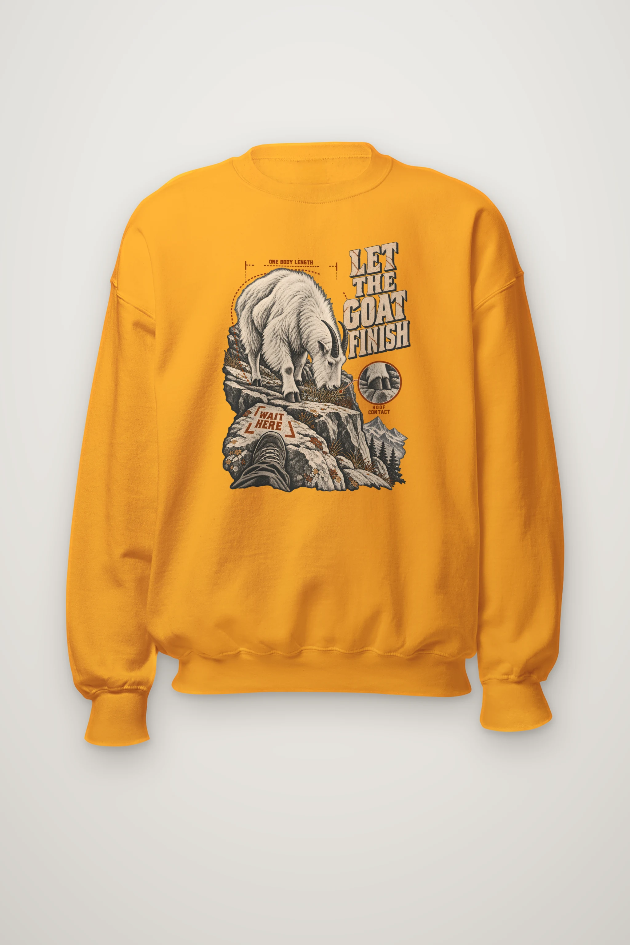"Let the Goat Finish" Heavy Blend Unisex Crewneck Sweatshirt