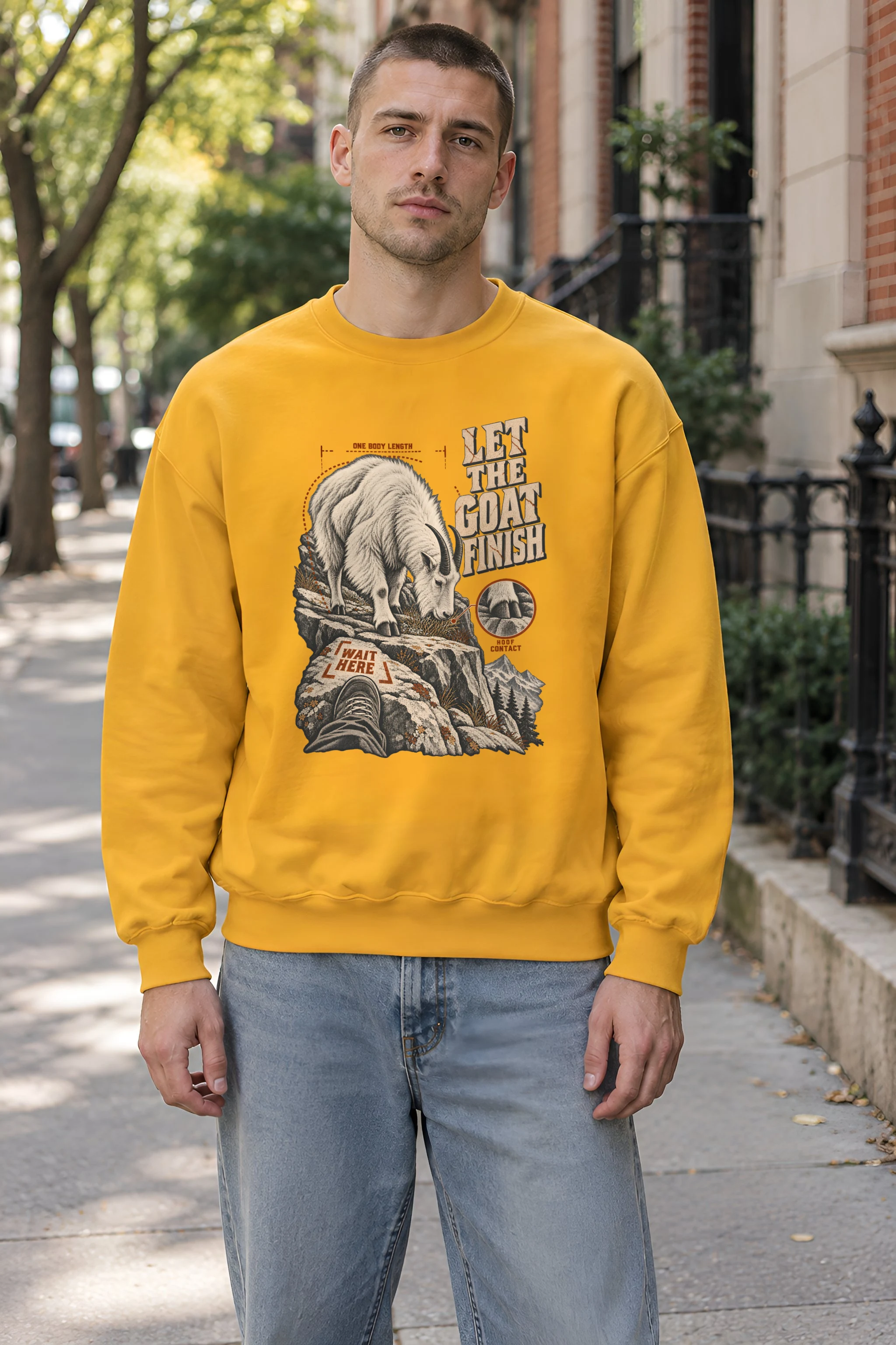 "Let the Goat Finish" 1 Crewneck Sweatshirt