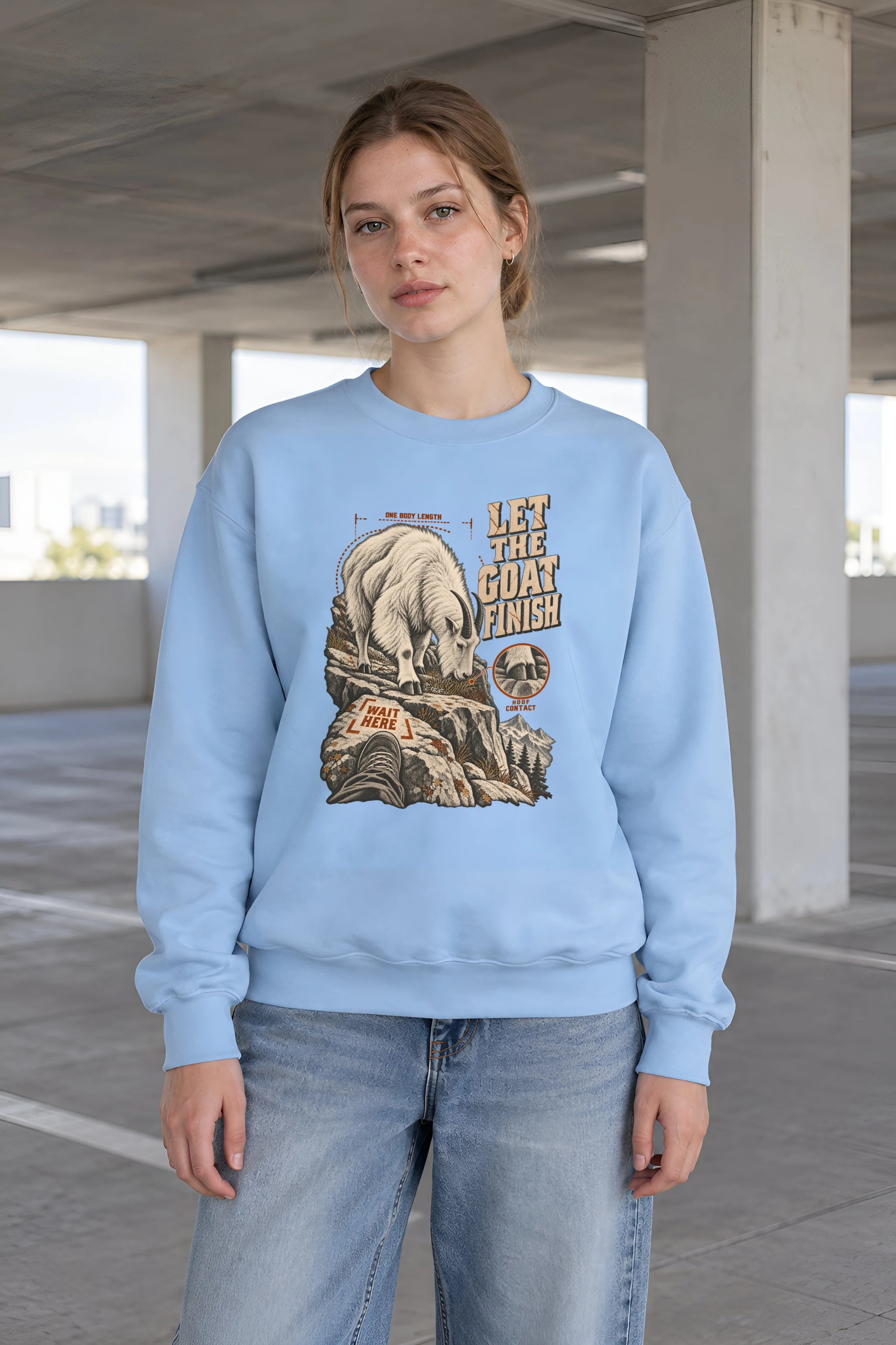 "Let the Goat Finish" 1 Crewneck Sweatshirt