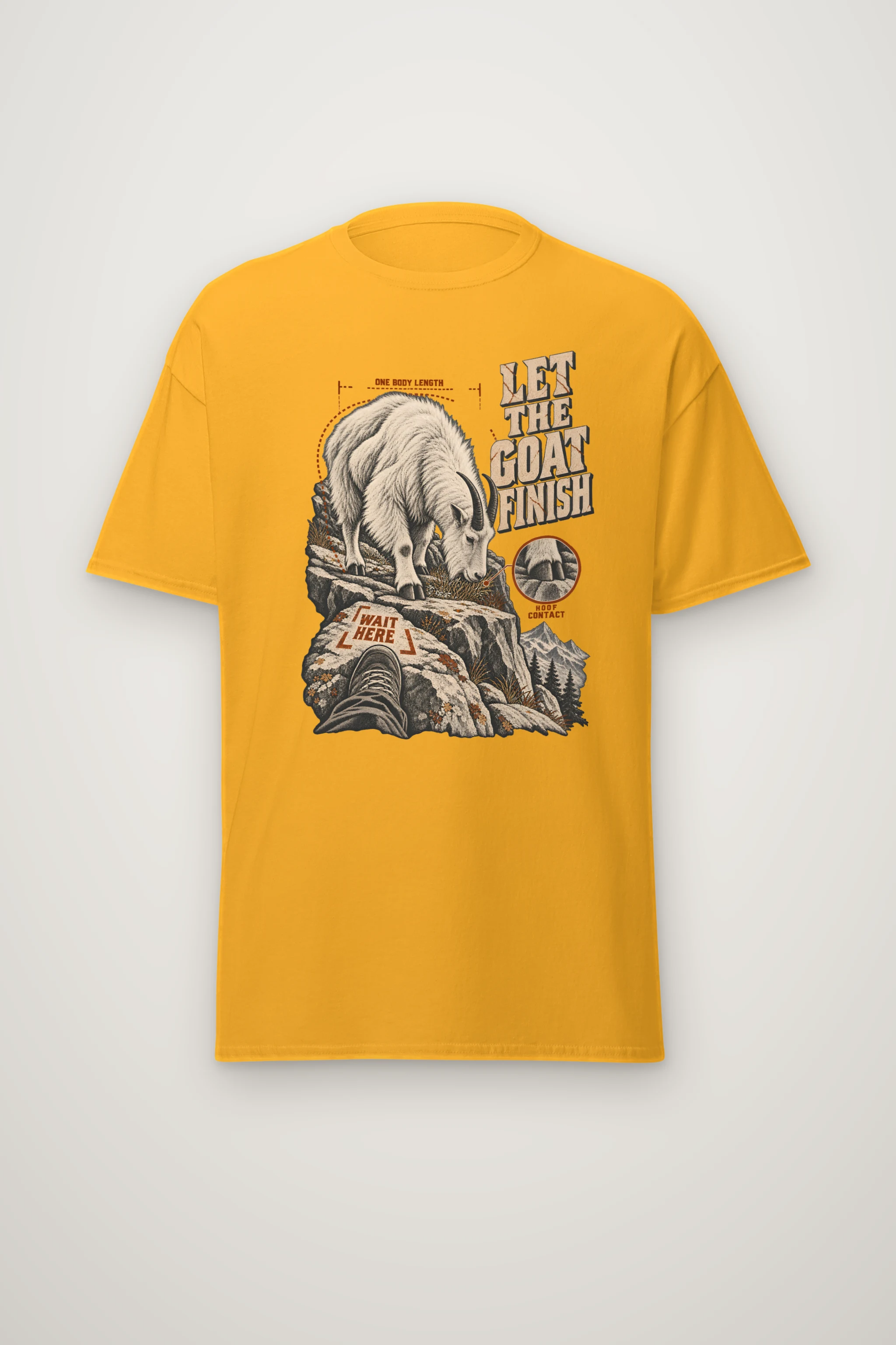"Let the Goat Finish" Heavyweight Unisex Crewneck T-shirt