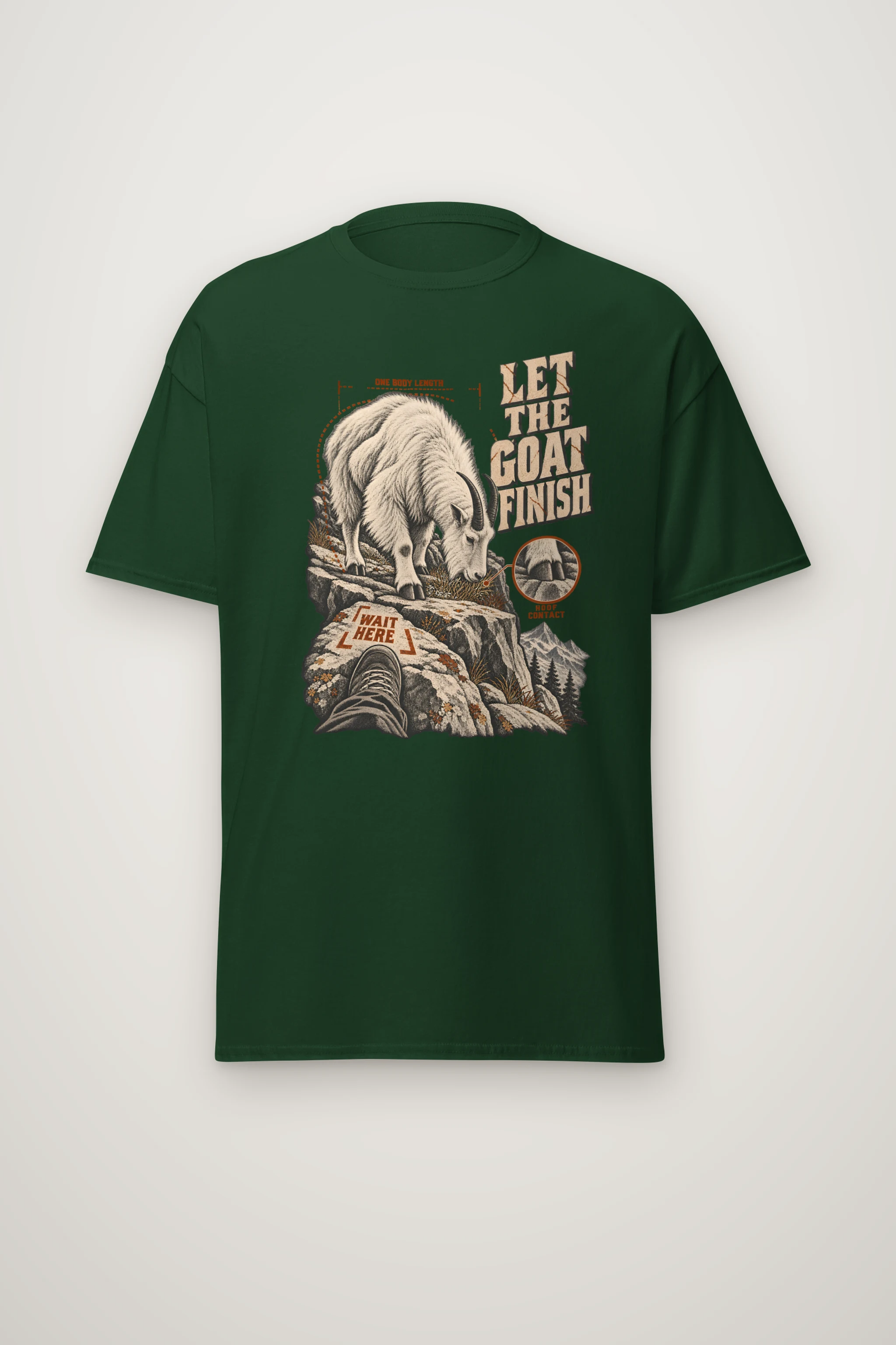 "Let the Goat Finish" Heavyweight Unisex Crewneck T-shirt