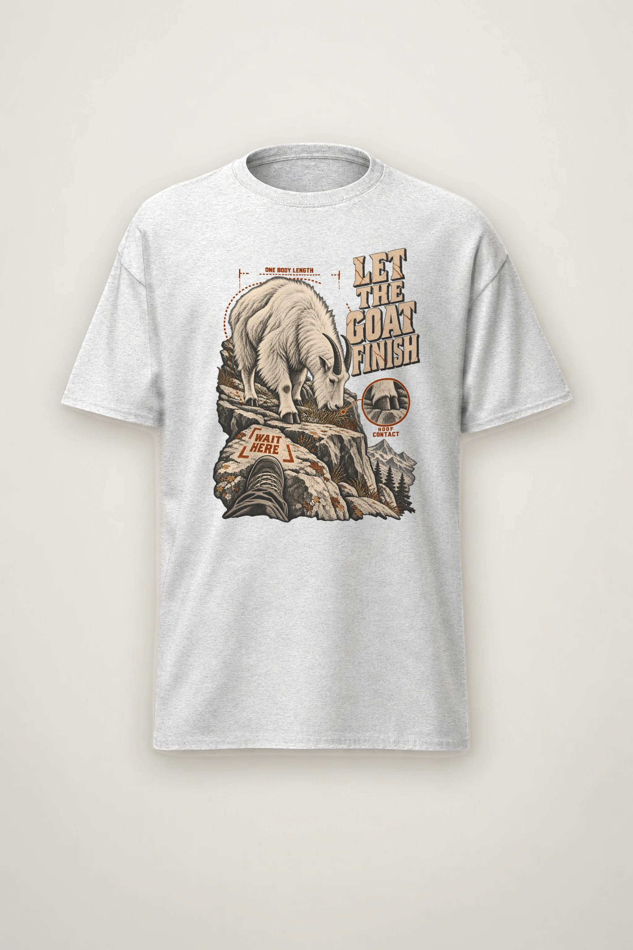 "Let the Goat Finish" Heavyweight Unisex Crewneck T-shirt