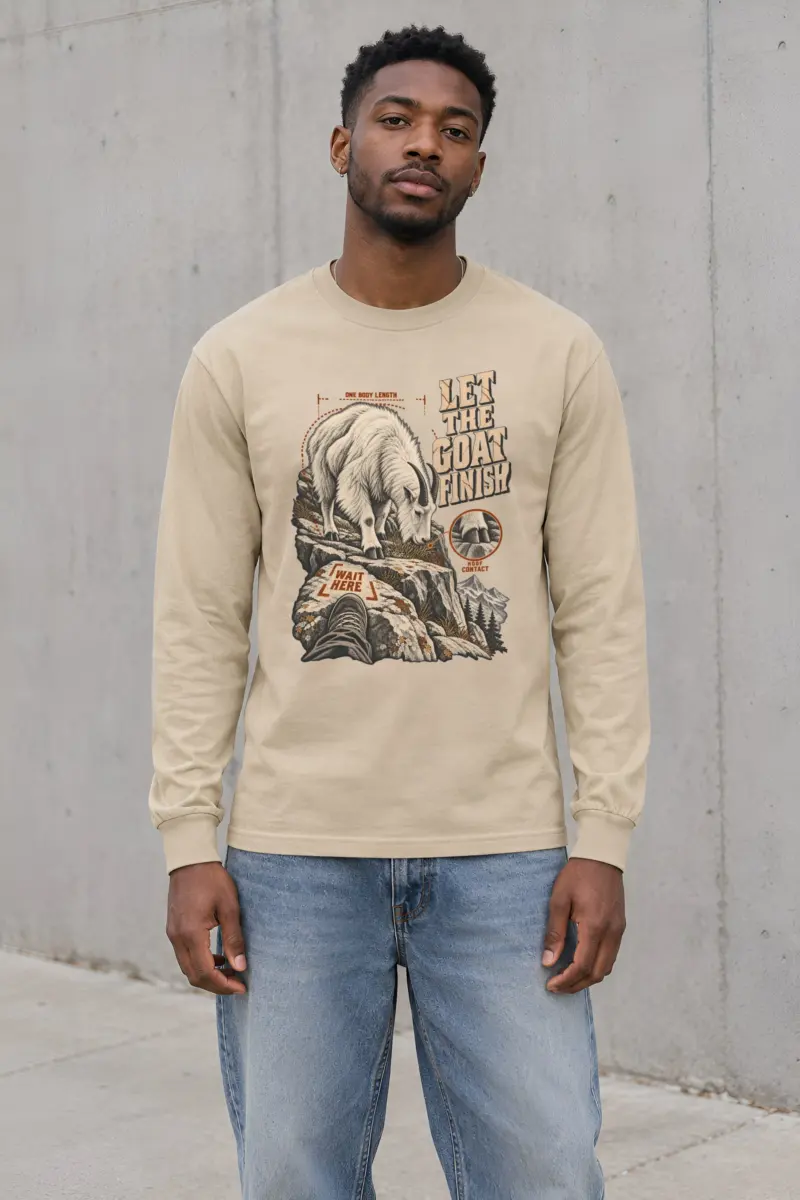 "Let the Goat Finish" Unisex Longsleeve T-shirt