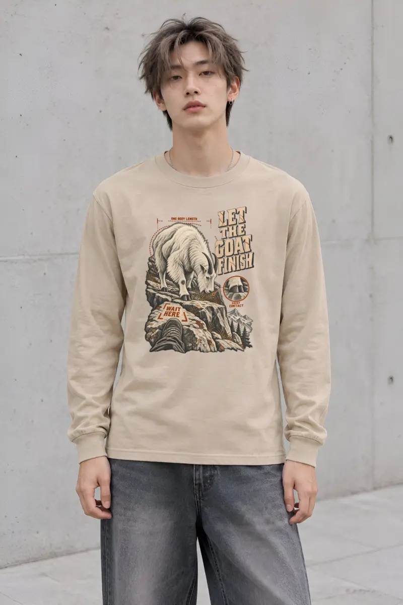 "Let the Goat Finish" Unisex Longsleeve T-shirt