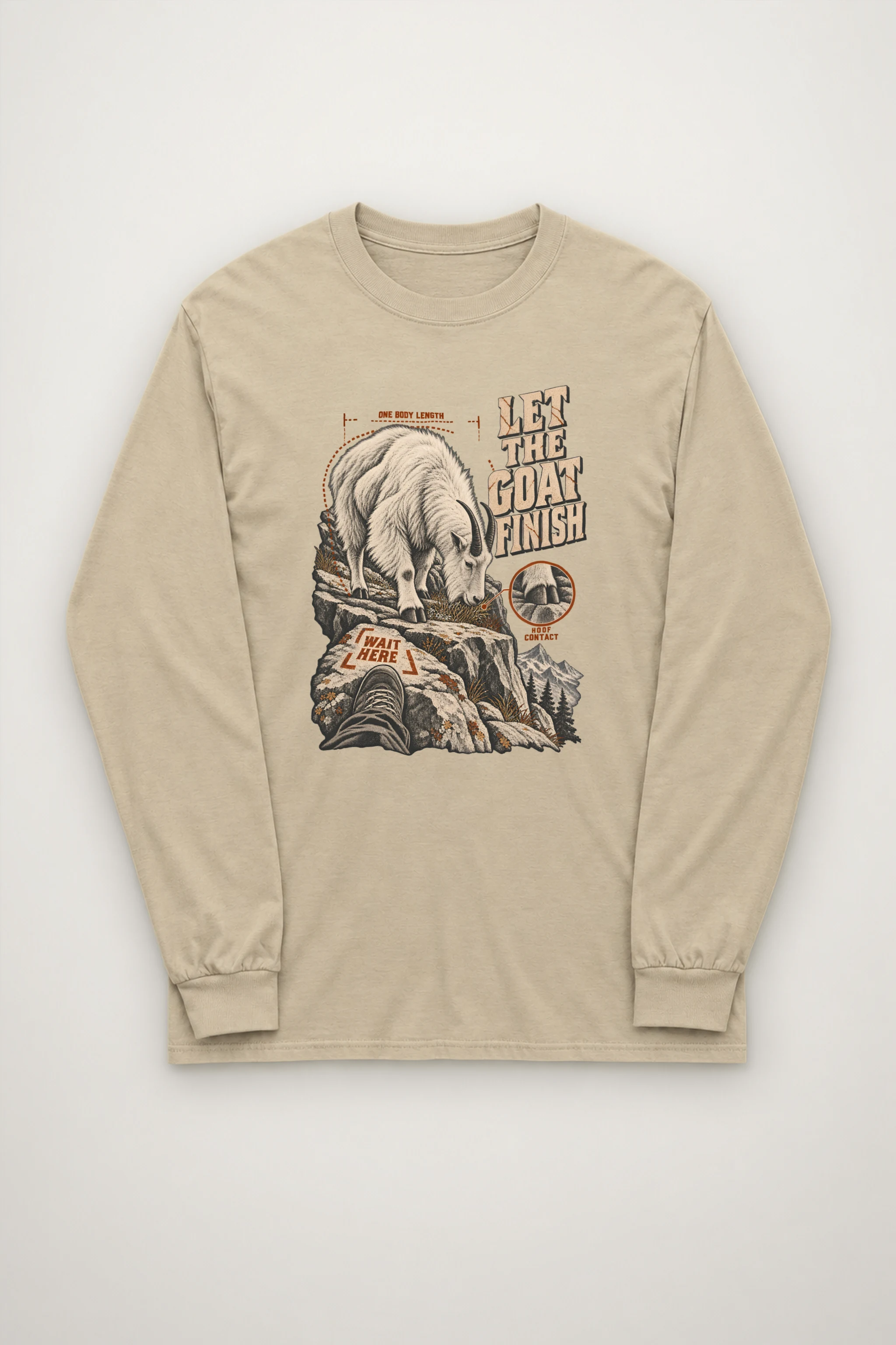 "Let the Goat Finish" Unisex Longsleeve T-shirt
