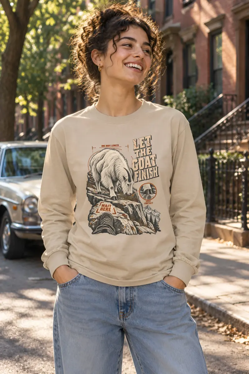 "Let the Goat Finish" Unisex Longsleeve T-shirt