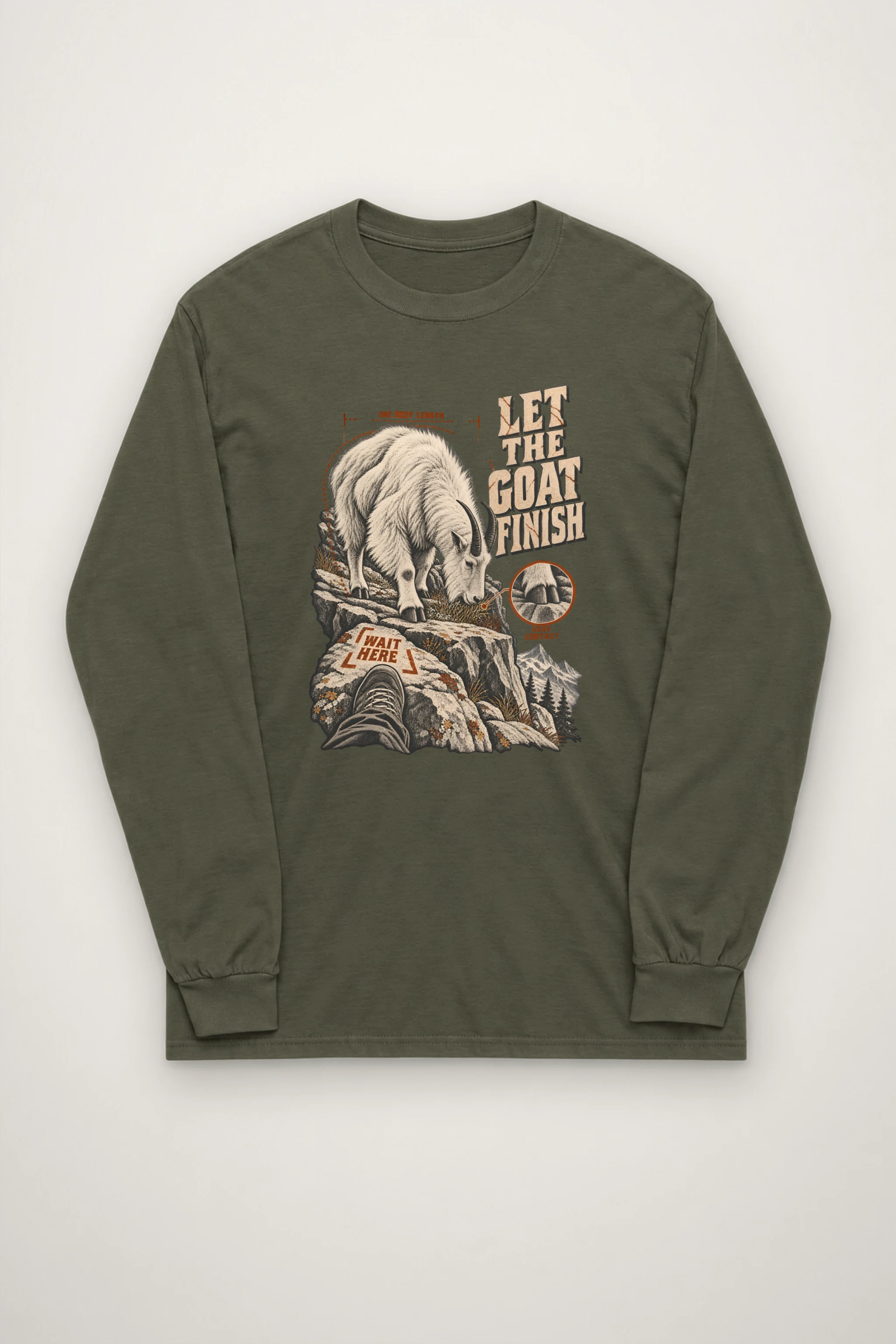 "Let the Goat Finish" Unisex Longsleeve T-shirt