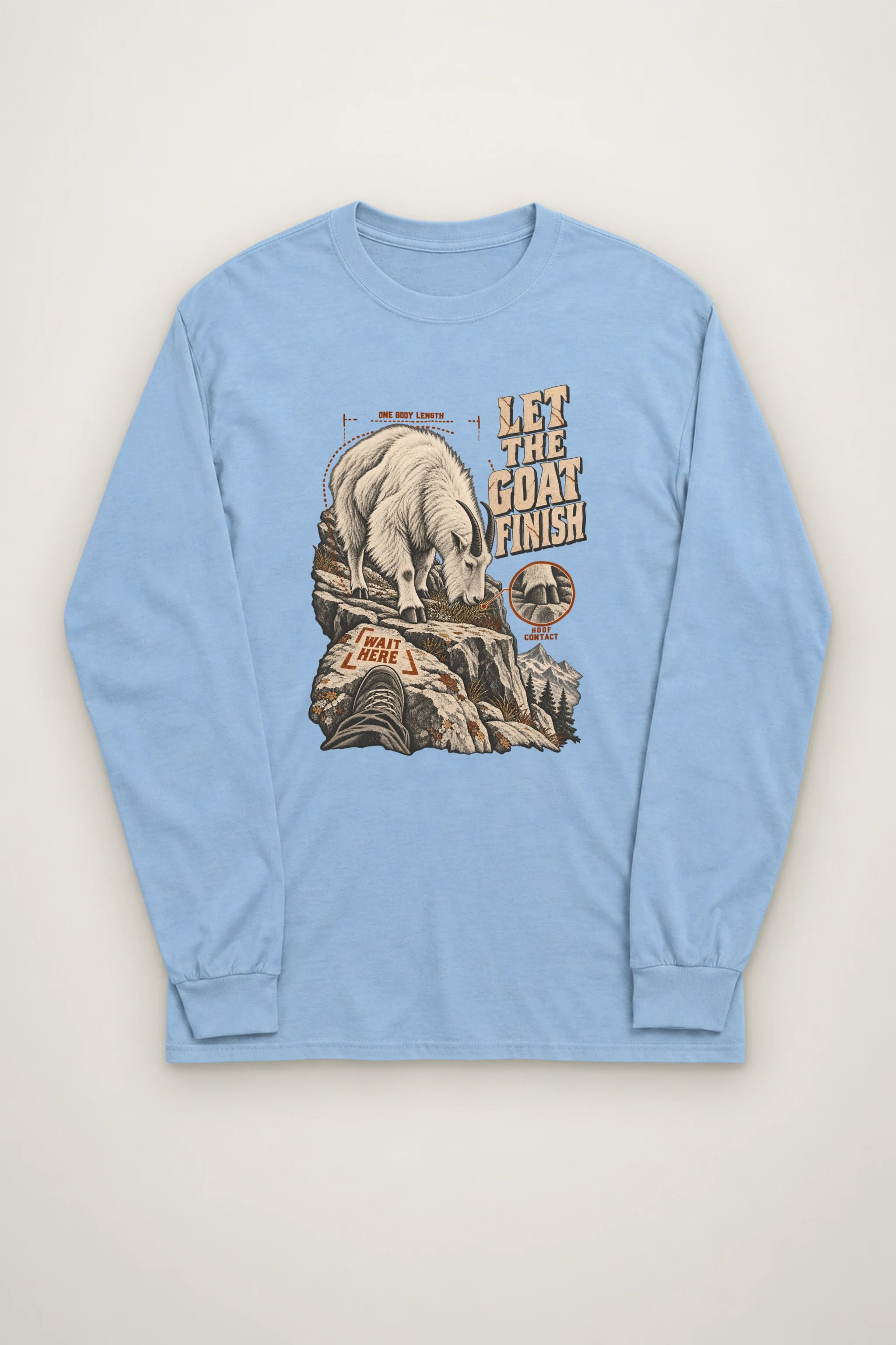 "Let the Goat Finish" Unisex Longsleeve T-shirt