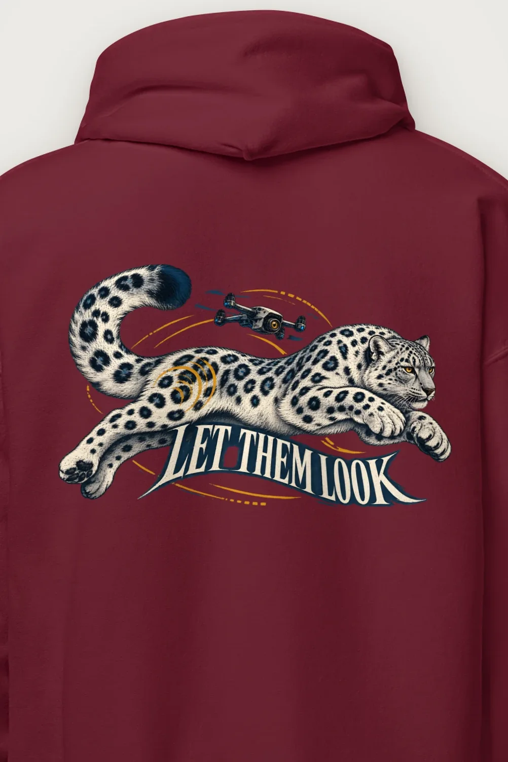 "Let Them Look" Heavy Blend Unisex Pullover Hoodie - the graphic up close