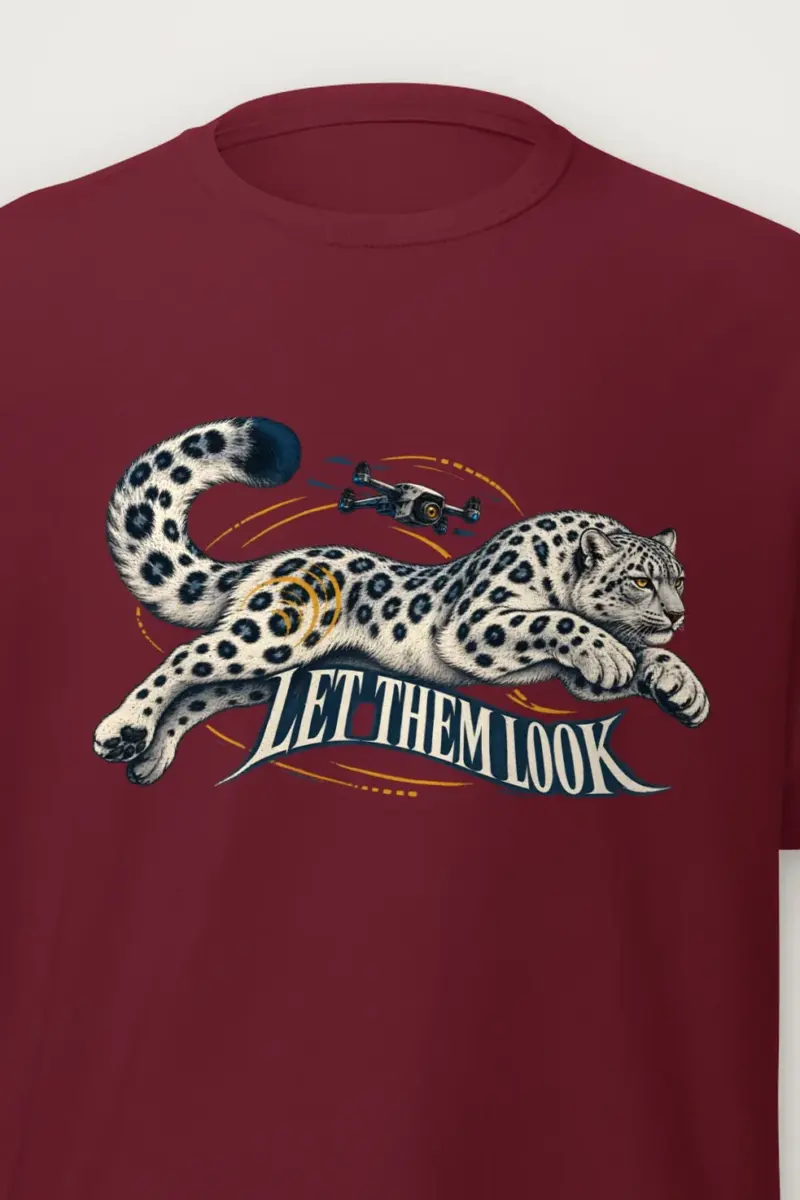 "Let Them Look" Heavyweight Unisex Crewneck T-shirt - the graphic up close